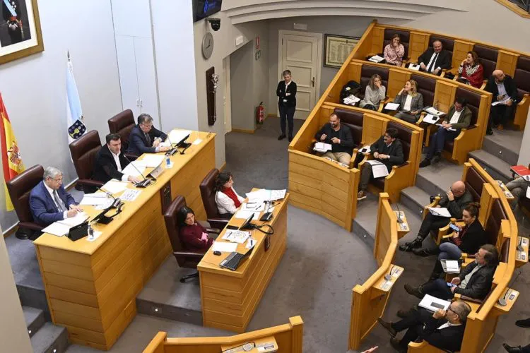 Pleno da Deputación de A Coruña.