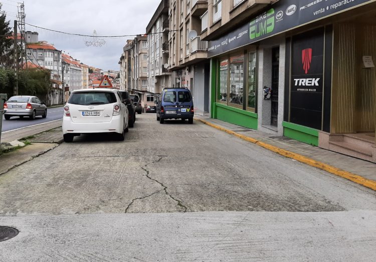 Rúa Firrete, unha das que vanse reparar cos fondos do POS 2020.