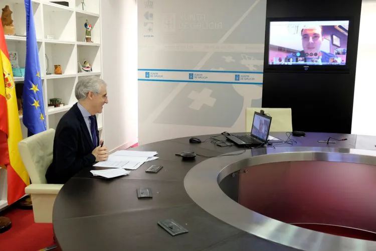 11,00 h.-    O conselleiro de Economía, Emprego e Industria, Francisco Conde, manterá unha videoconferencia con representantes das asociacións de novos empresarios (AJE). Na sala de xuntas da Consellería (4º andar). 
foto xoán crespo
13/04/2020