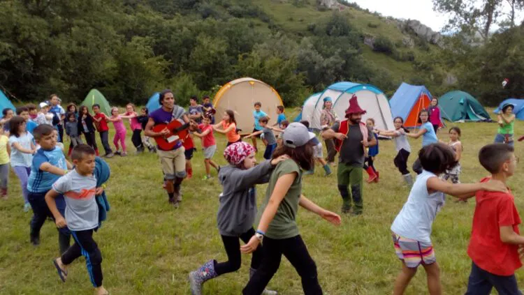 Imagen de archivo de un campamento de verano