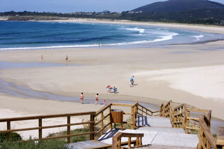 Playa de San Xurxo, en Ferrol