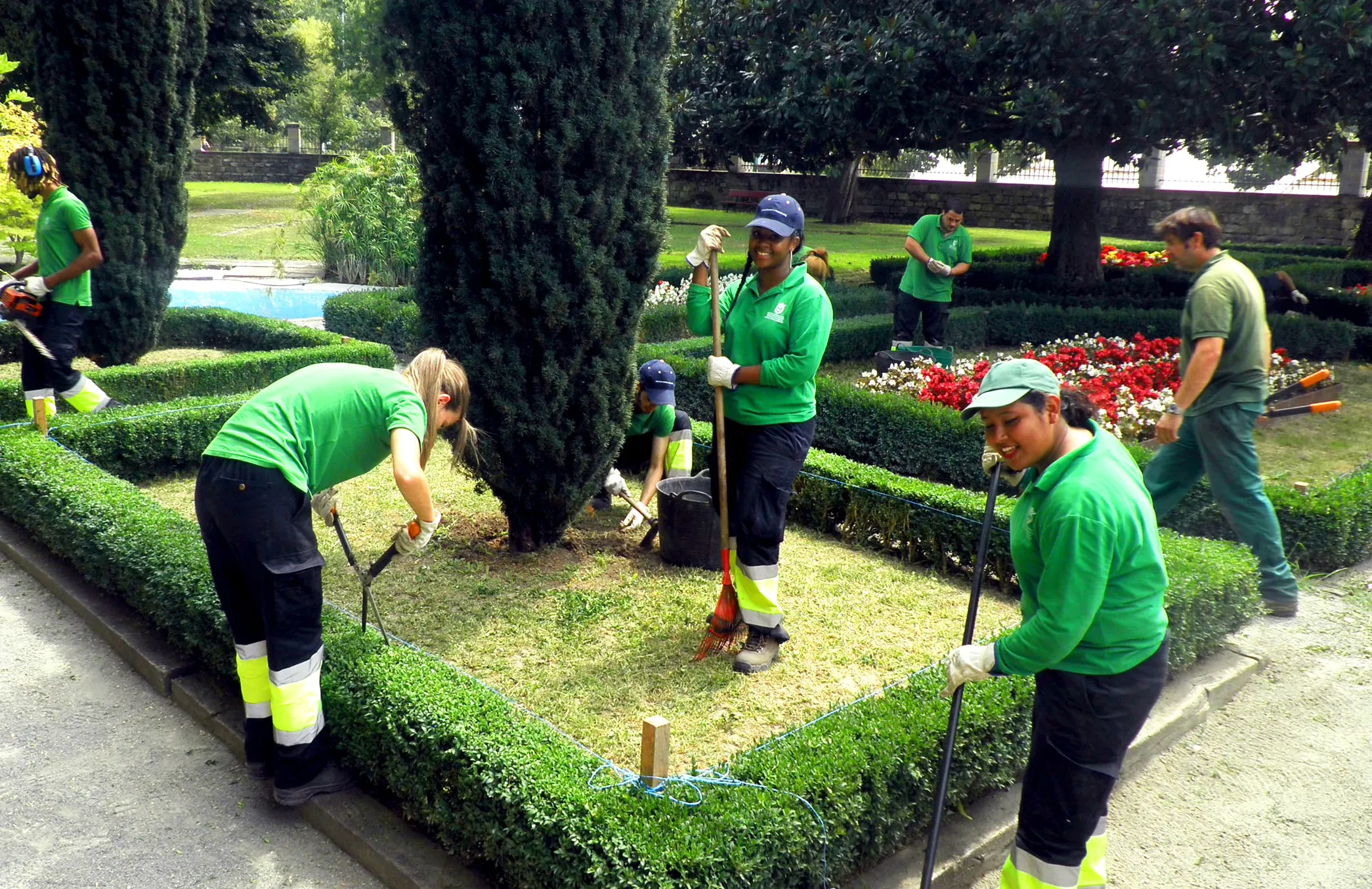 Imagen de archivo de un taller de jardinería