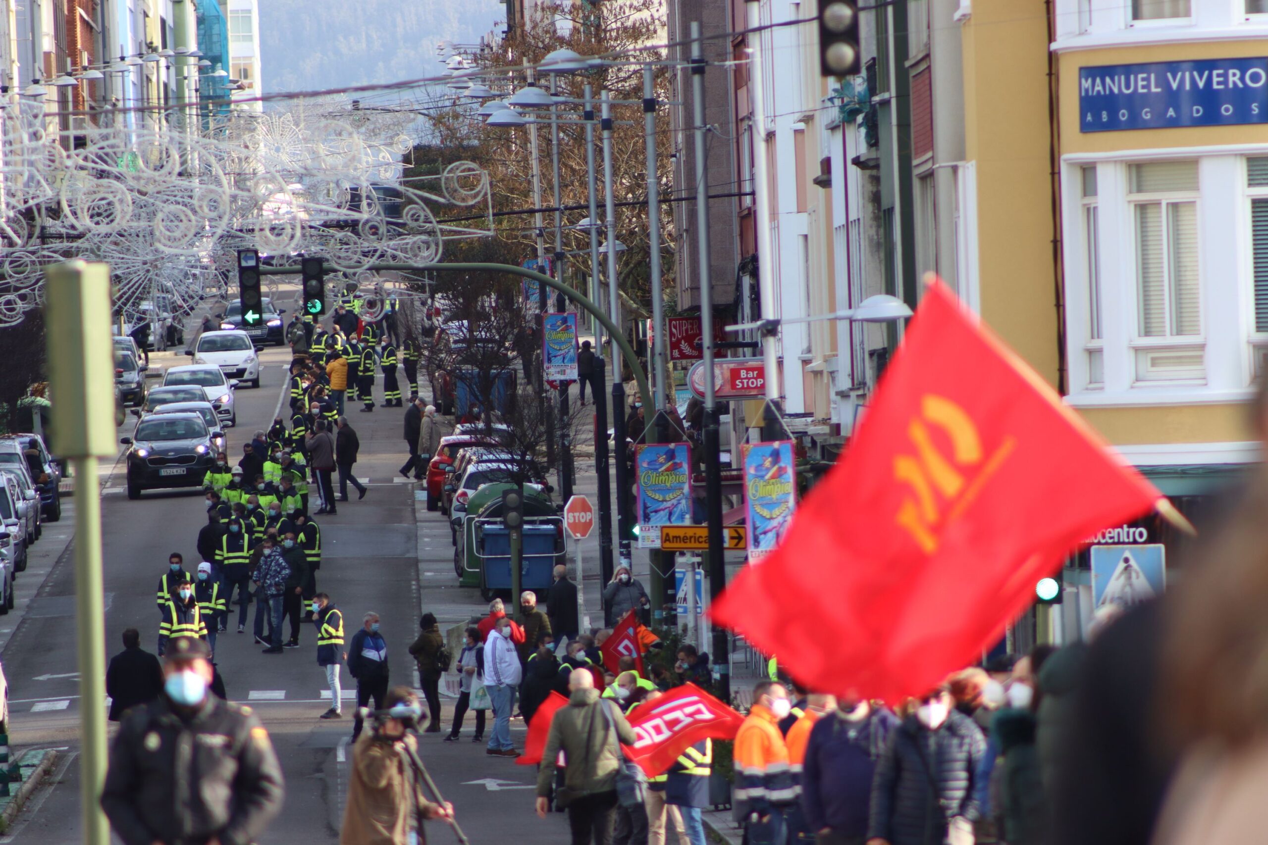 El pasado mes de diciembre se escenificó una cadena humana entre Ferrol y Narón para demandar más inversión industrial