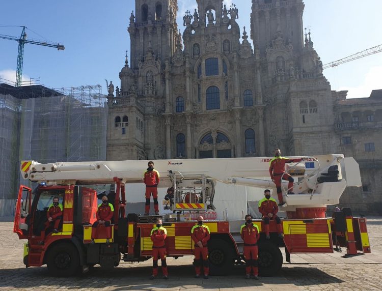 El grupo de guardia el pasado 8 de marzo, día de su patrón.