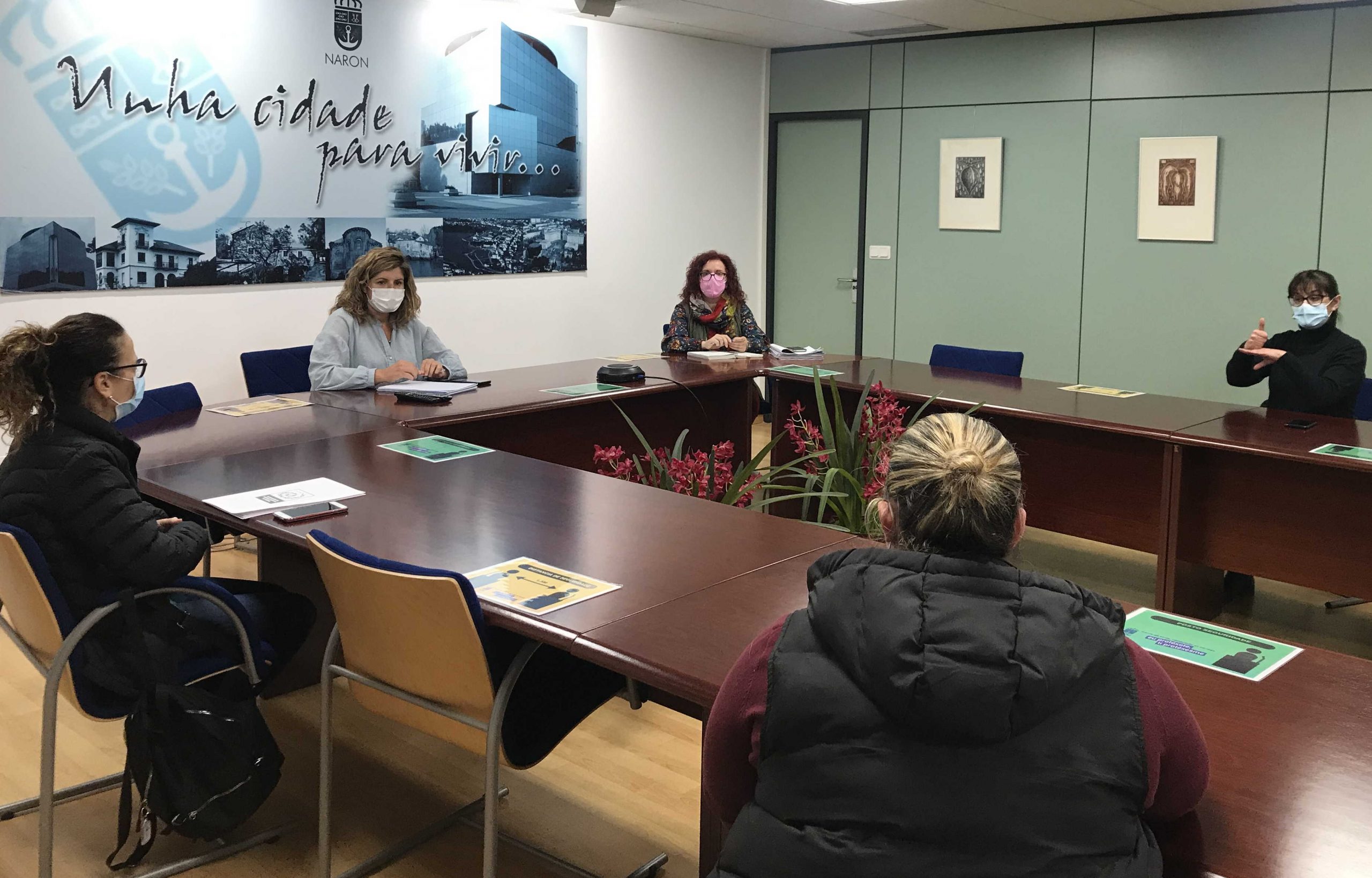 Reunión del gobierno local de Narón con la entidad AXF
