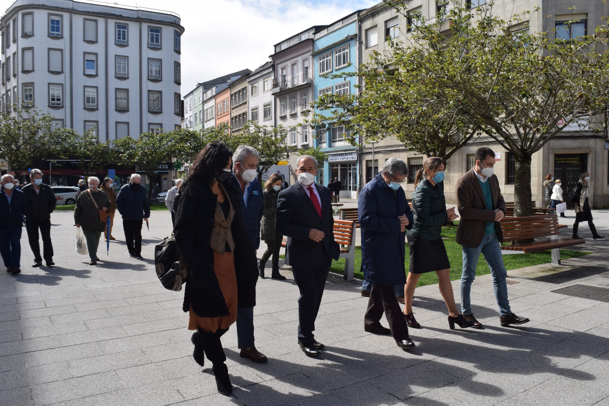 Visita a Lugo por parte del presidente de la Diputación.