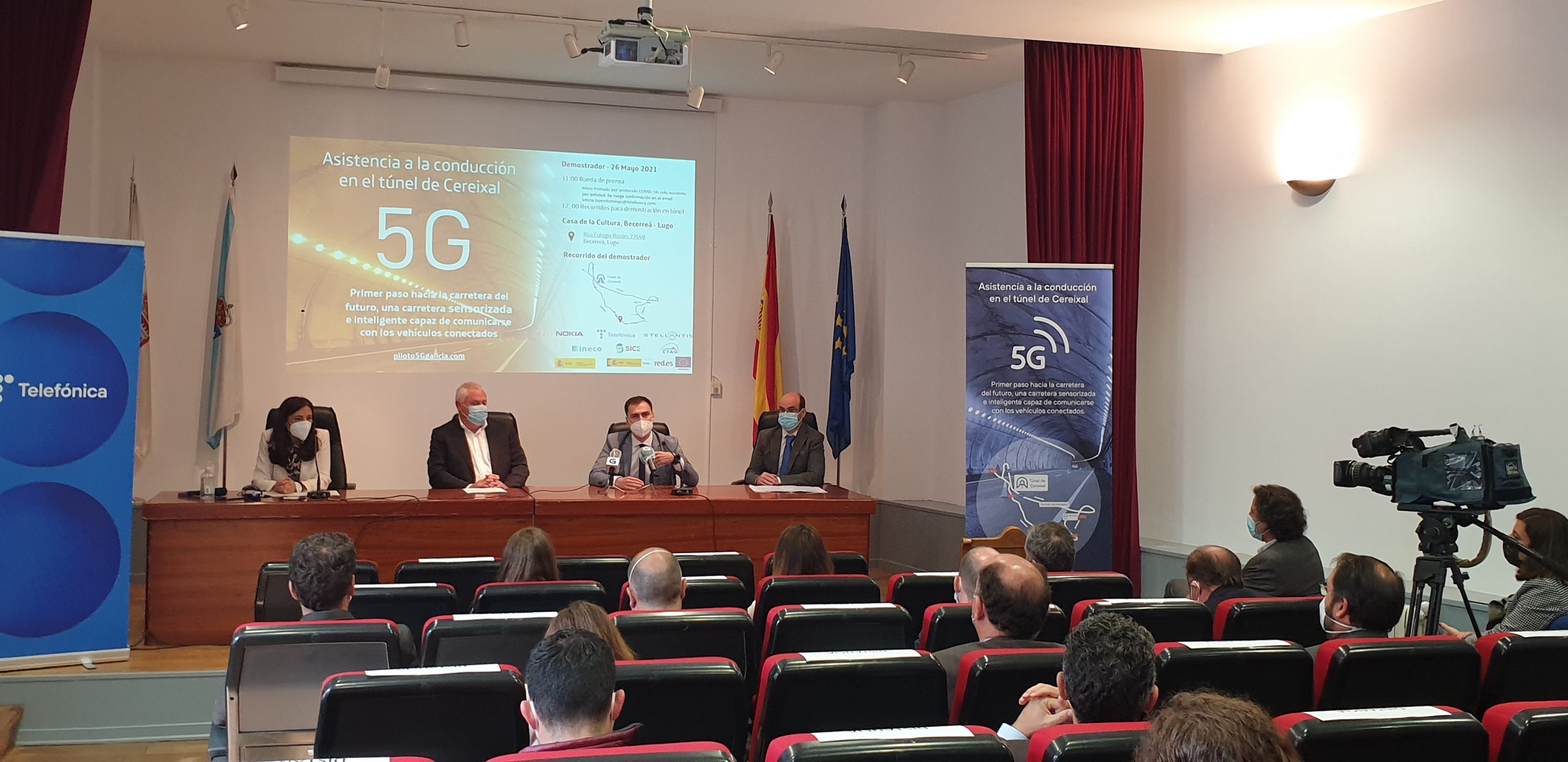 El proyecto está impulsado por Telefónica en colaboración con Nokia, Ineco, Stellantis, Centro Tecnológico de Automoción de Galicia (CTAG) y SICE | DIPUTACIÓN DE LUGO