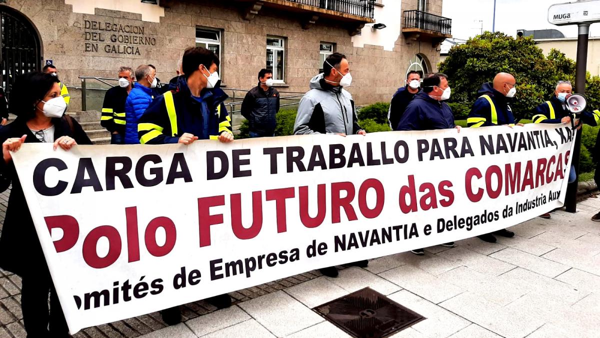 Concentración frente a la sede de la delegación del Gobierno en A Coruña