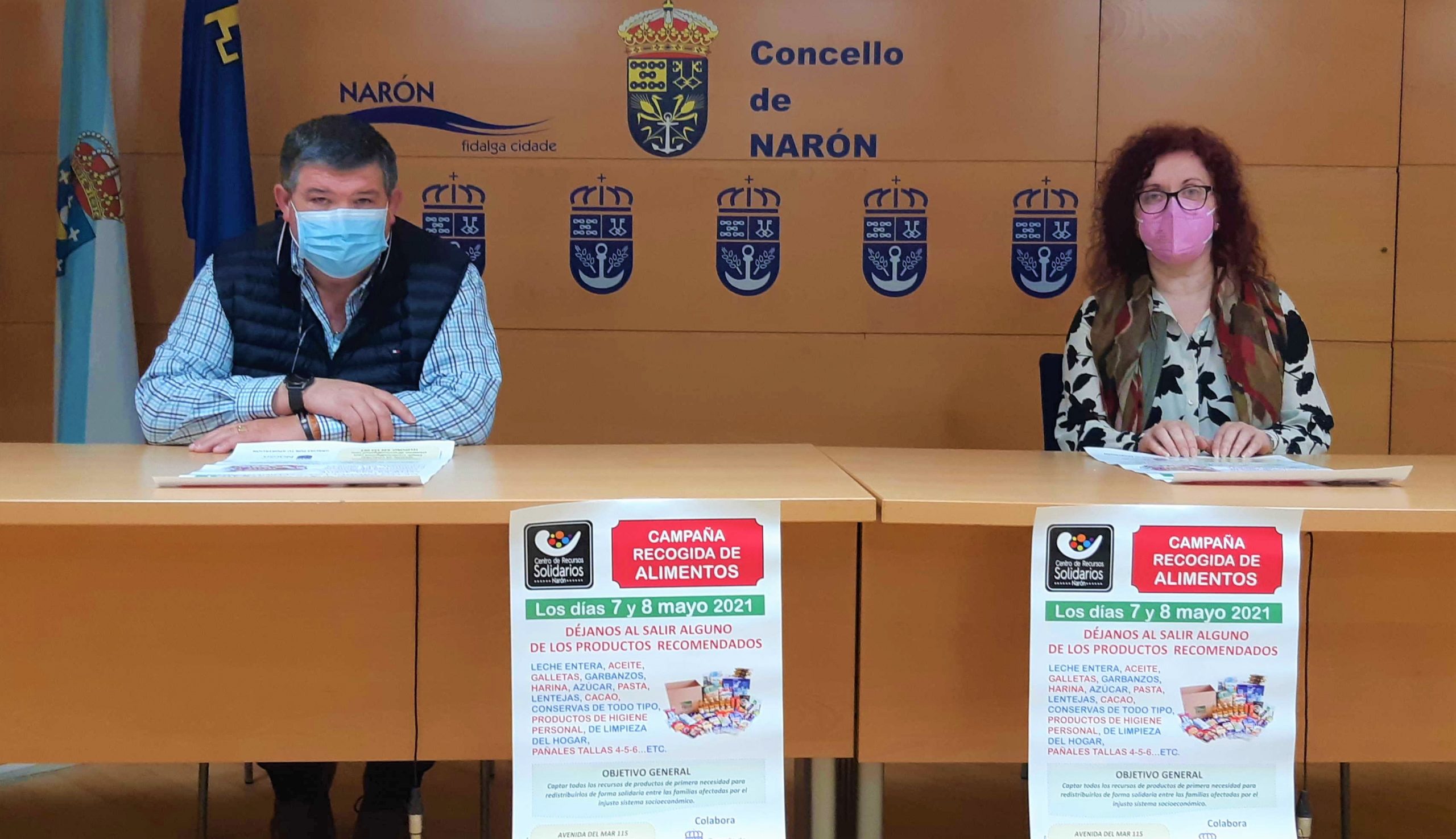 La edil de Bienestar Social, Catalina García, y José Manuel González, responsable del Centro de Recursos Solidarios presentaron hoy la campaña