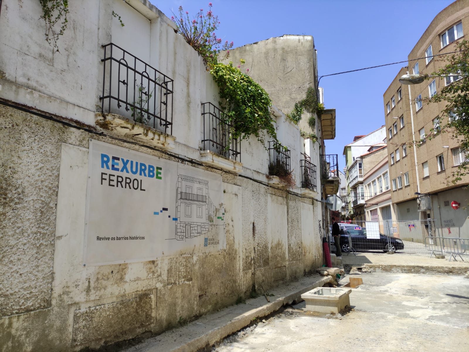 Actualmente hay 18 viviendas incluidas en el plan Rexurbe del barrio de Ferrol Vello