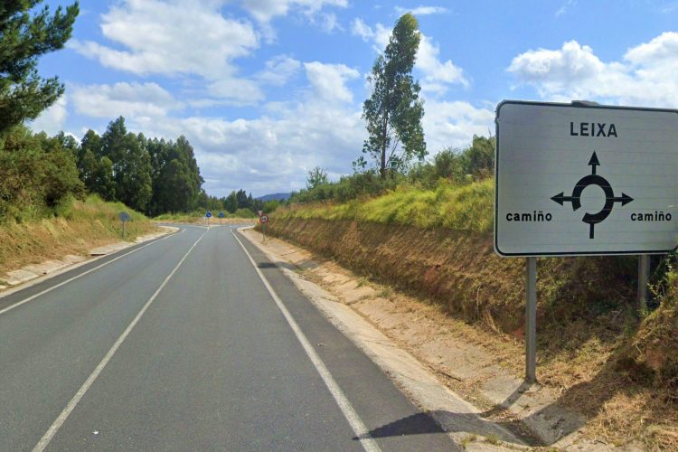 Acceso al futuro polígono de Leixa