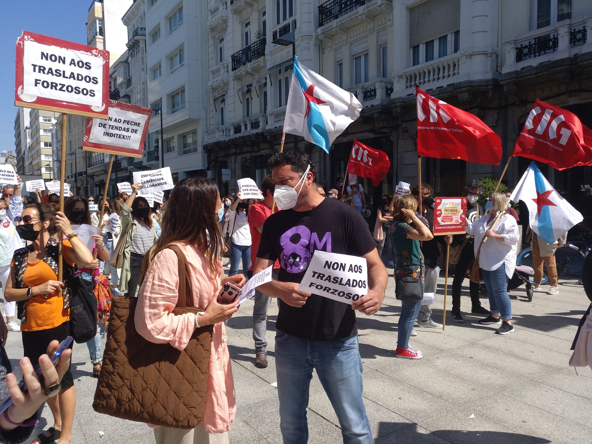 El BNG apoya las protestas de empleadas de Inditex