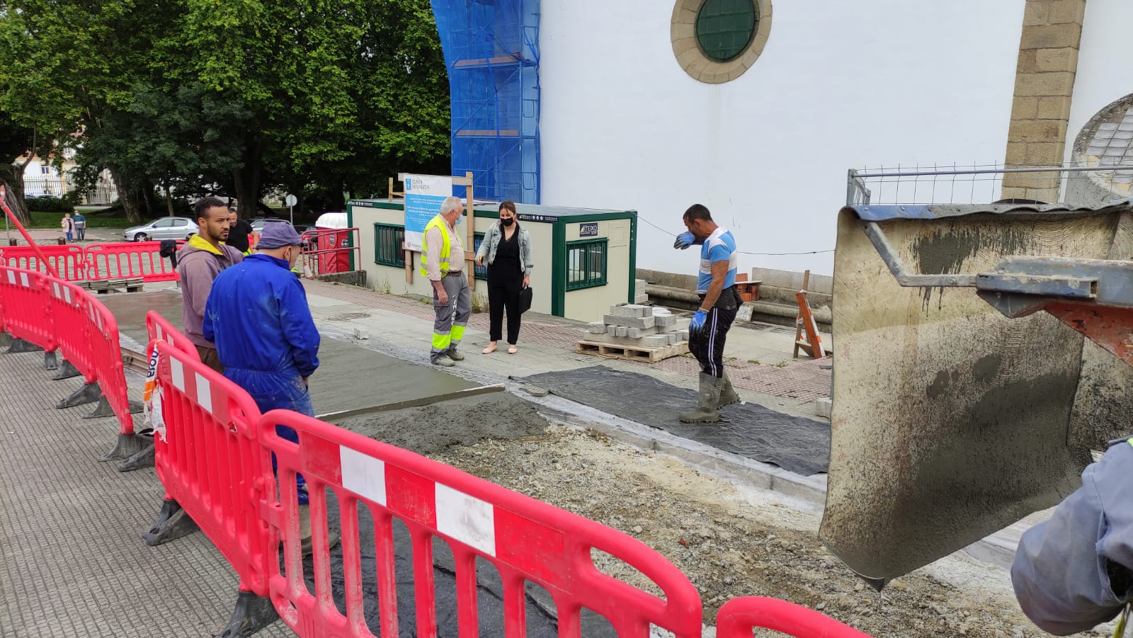 La concejala de Obras, Ana Lamas, visita los trabajos| CONCELLO DE FERROL