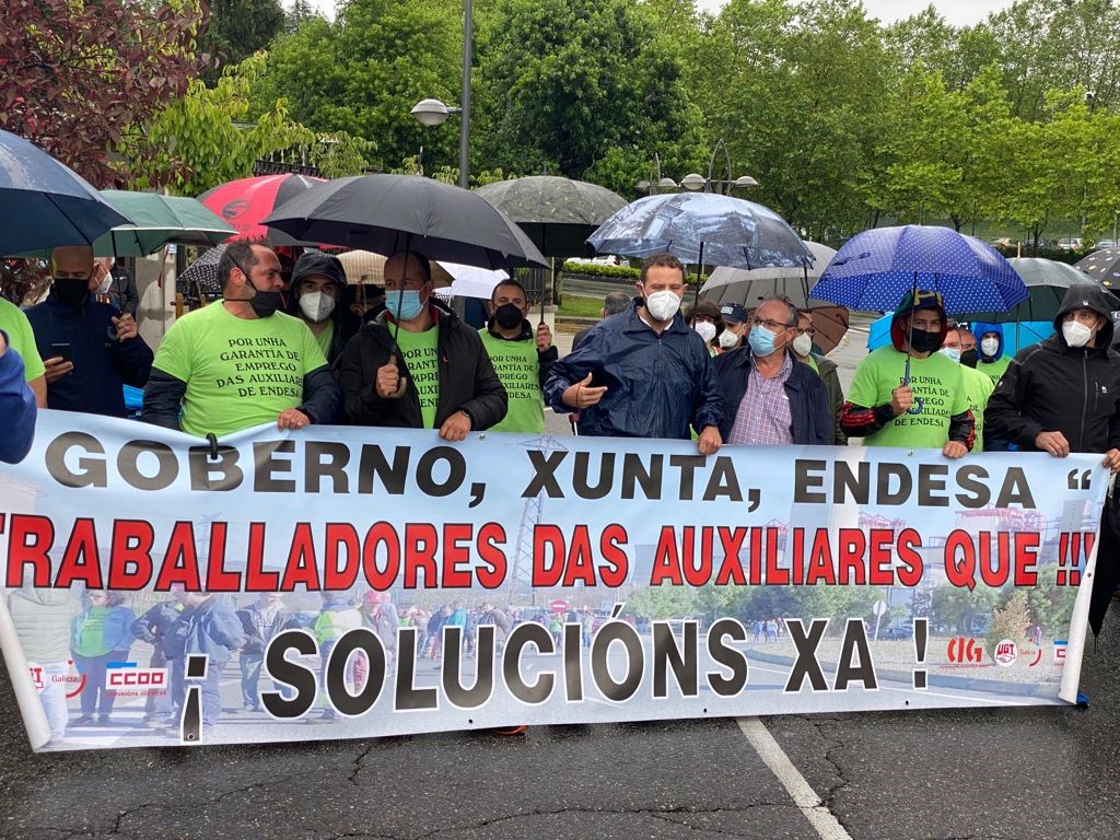 Concentración de los sindicatos en San Caetano la pasada semana | CCOO