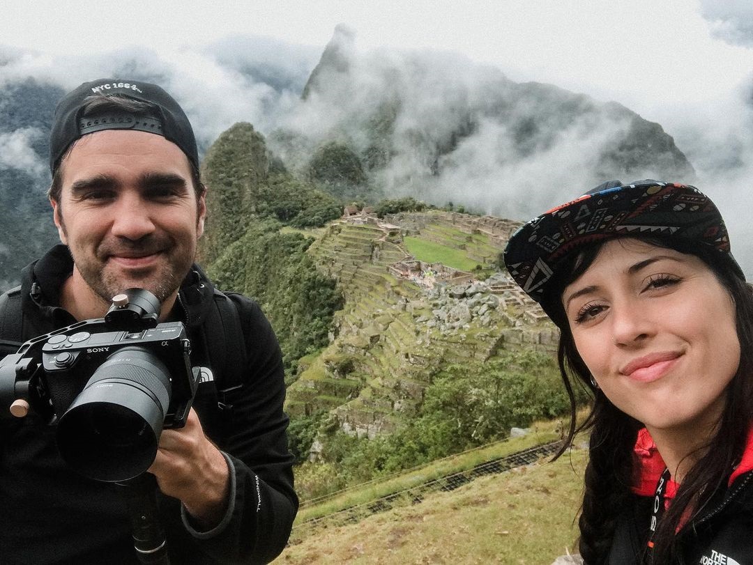 Alba Prol Cid y Raúl García durante su visita al Machu Pichu