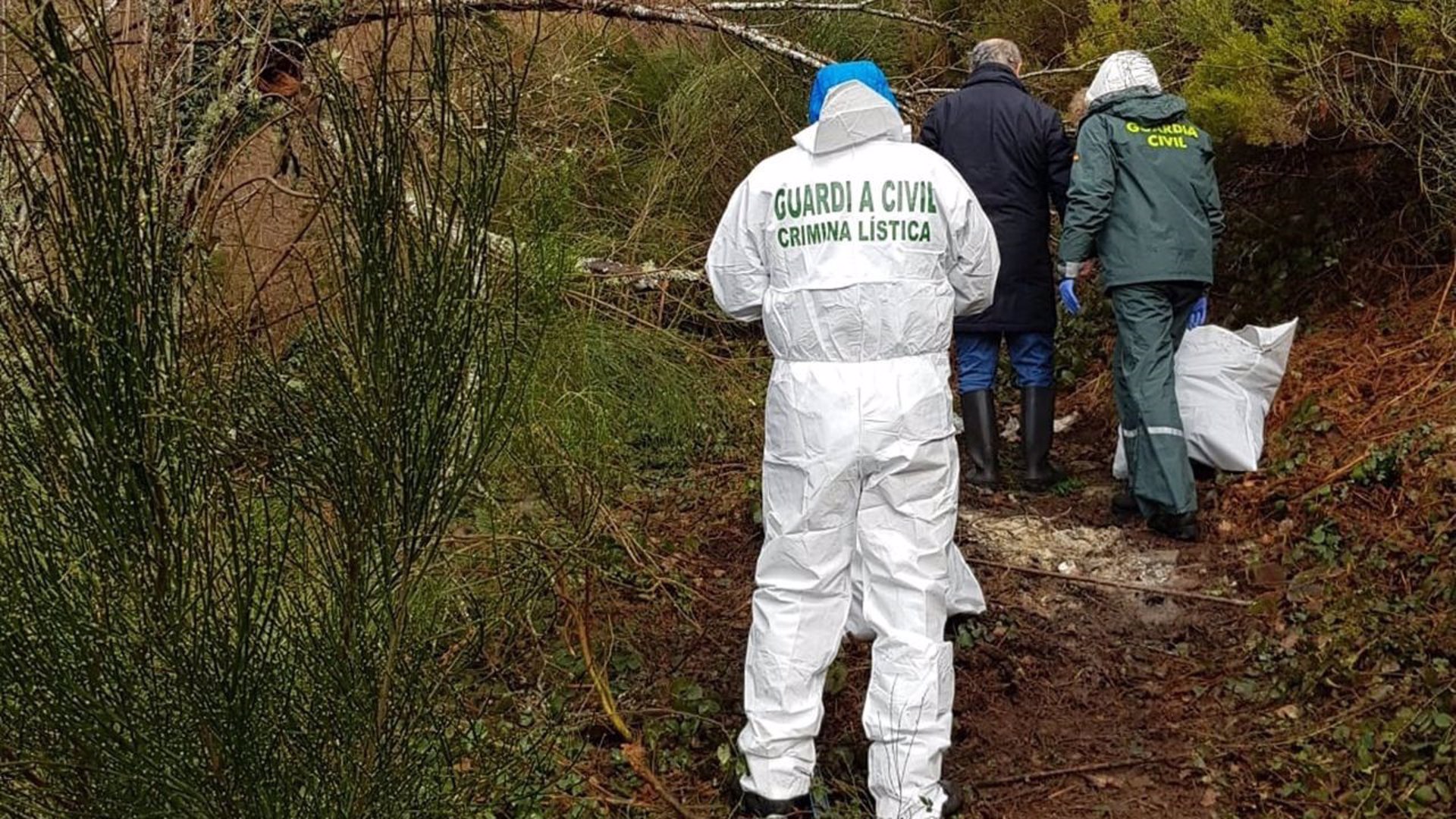 Lugar en el que aparecieron los restos humanos que corresponden al vecino de Narón de 23 años desaparecido en noviembre. | EUROPAPRESS
