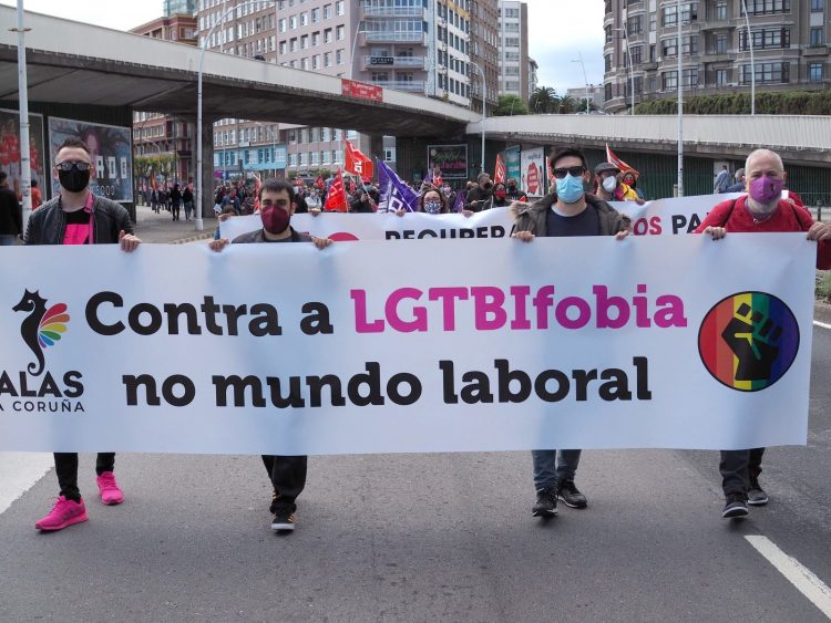 Manifestación de plataformas LGTBI en A Coruña