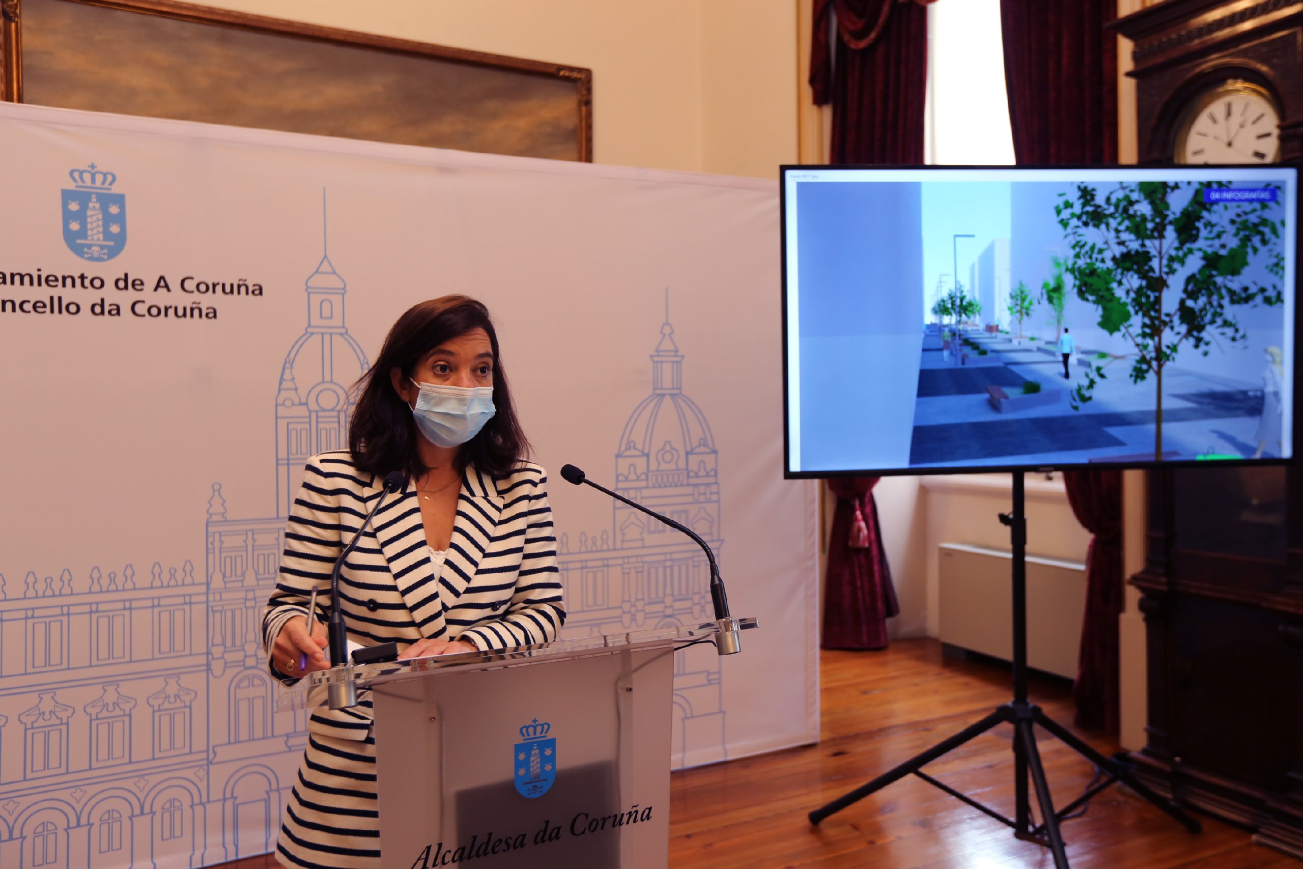 Inés Rey comparece ante los medios | CONCELLO DA CORUÑA