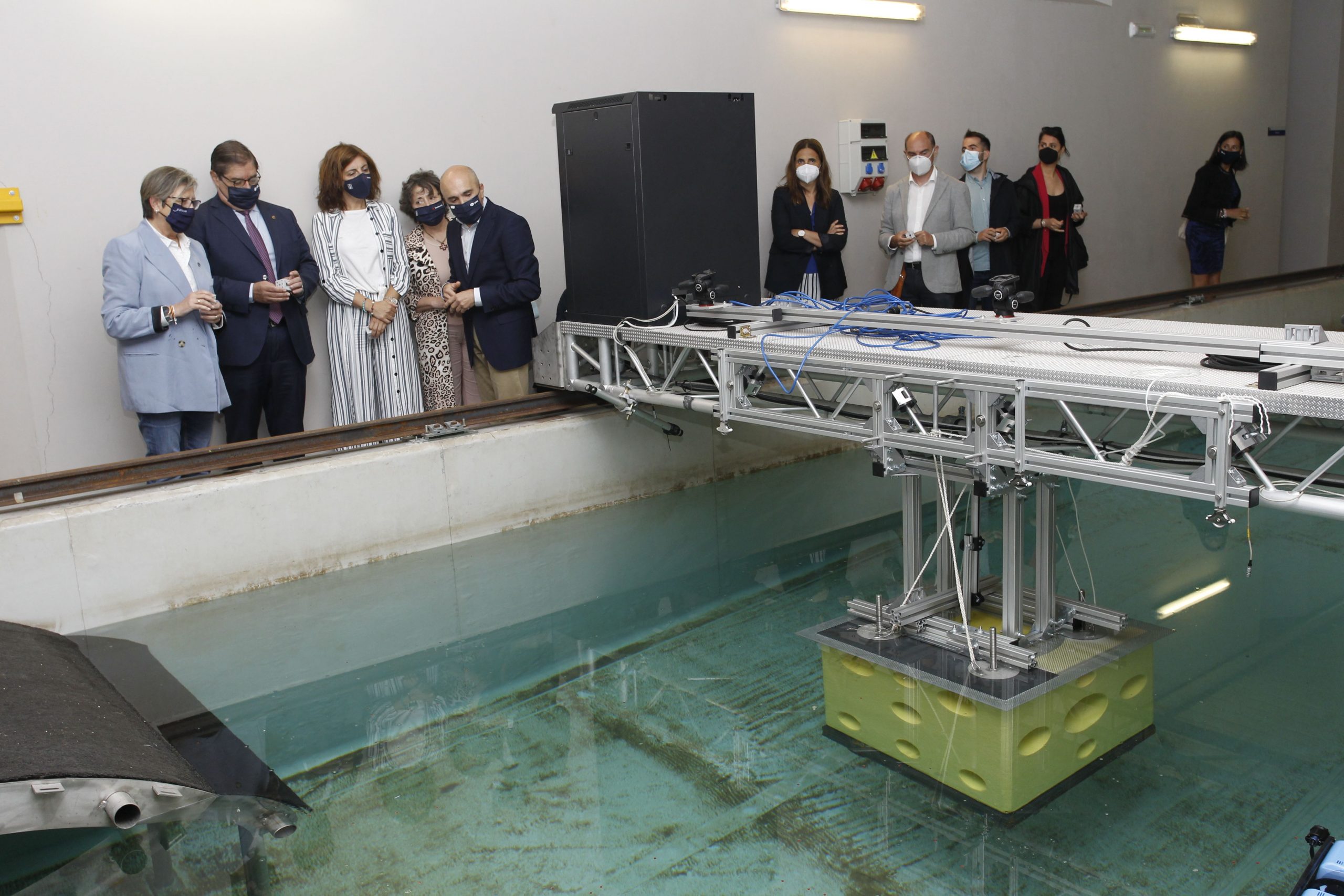 Visita al módulo del arrecife artificial | XUNTA