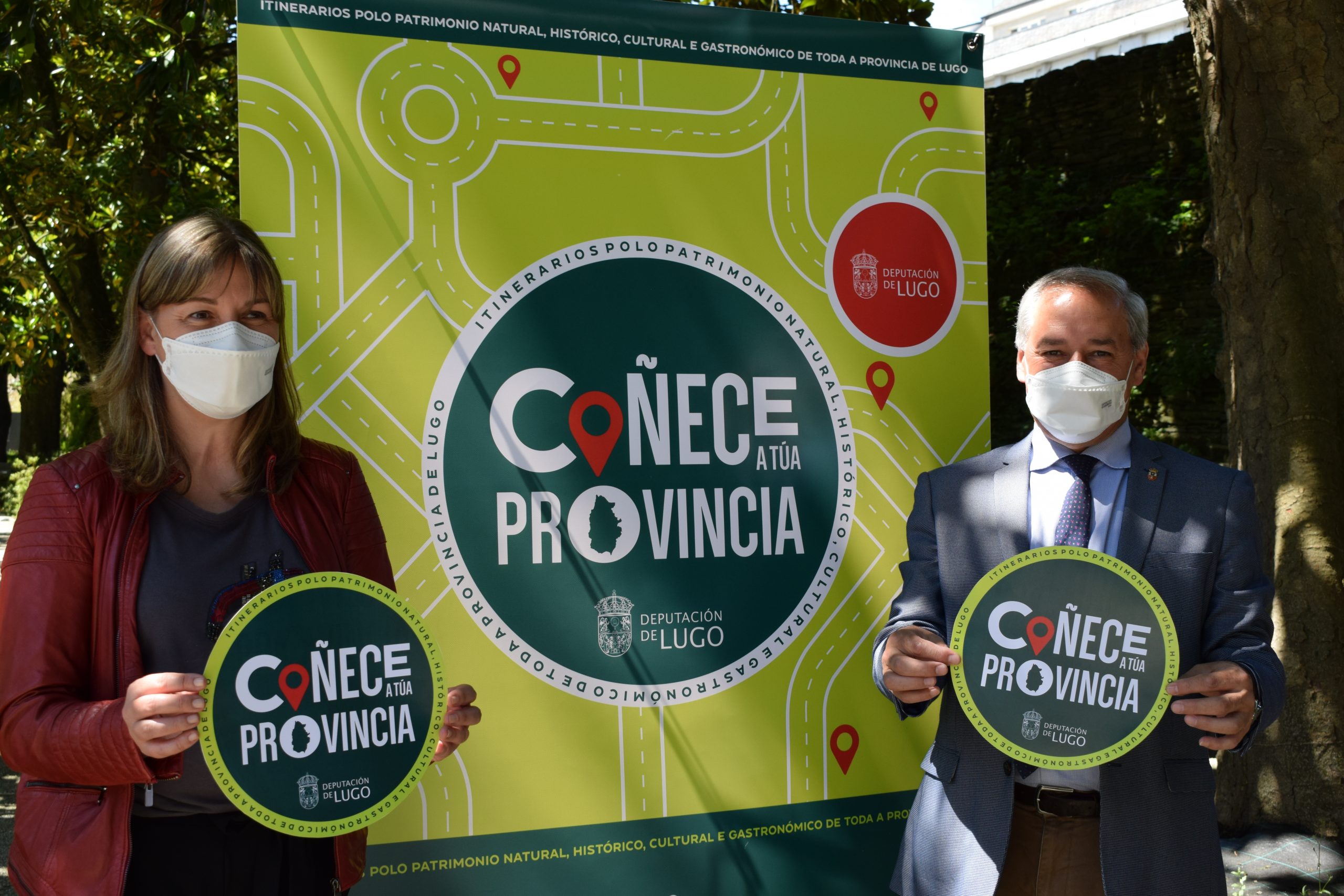 José Tomé y la diputada Pilar García Porto. | DIPUTACIÓN DE LUGO