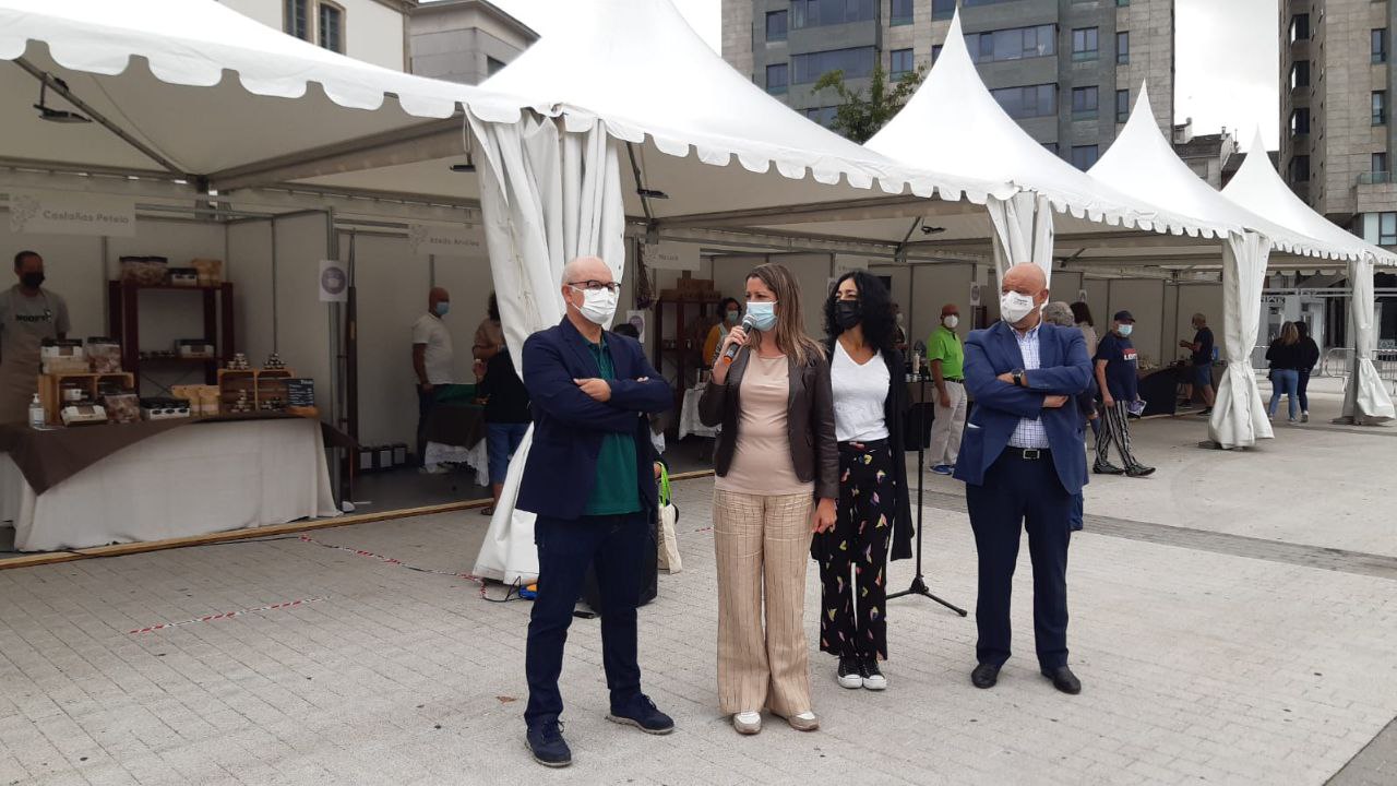 Lara Méndez y Ana Abelleira en la presentación de la Feria. | CONCELLO DE LUGO