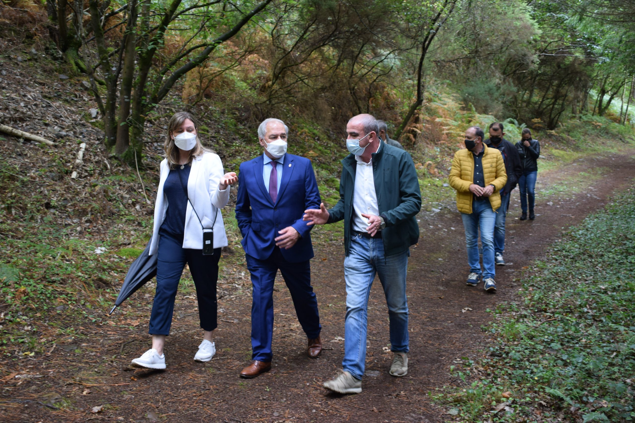 Visita de José Tomé al futuro parque.