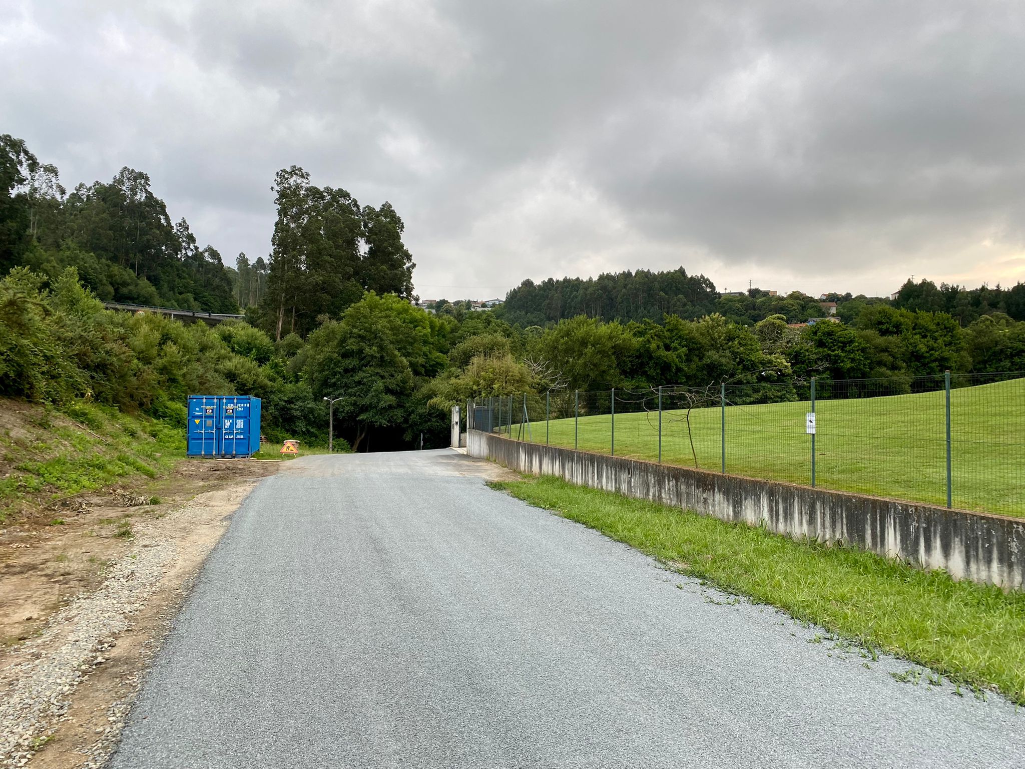 La vía de servicio tras las obras de mejora | CONCELLO DE PONTEDEUME