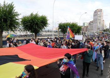 Concentración contra agresiones LGTBfóbicas y en defensa de Samuel en A Coruña | M.DYLAN / E.P.