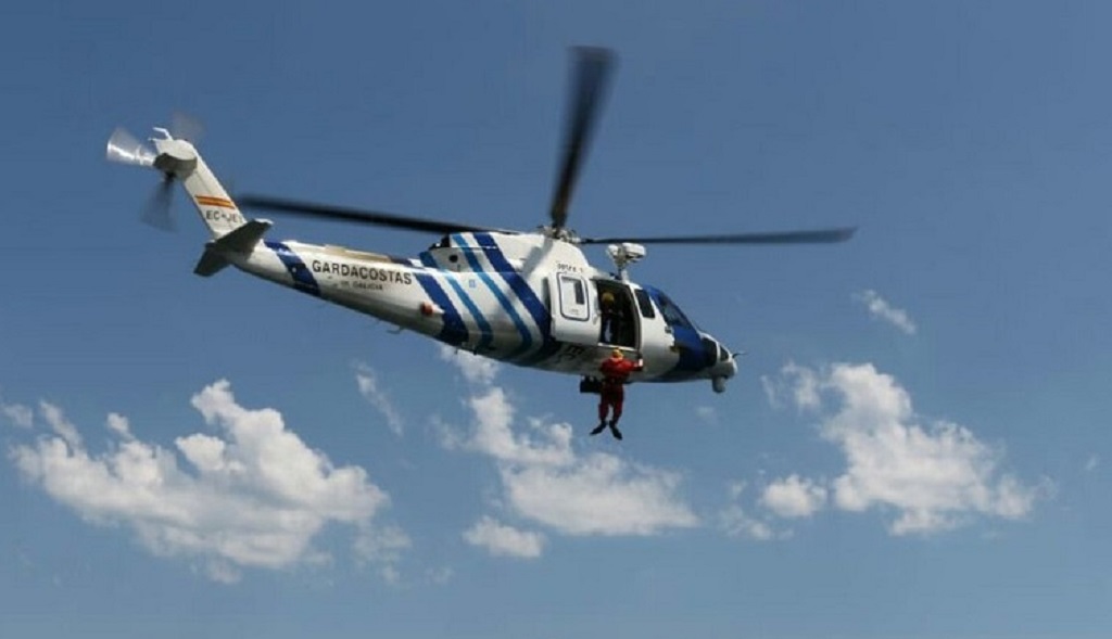 El helicóptero Pesca 2 fue el encargado de realizar el rescate