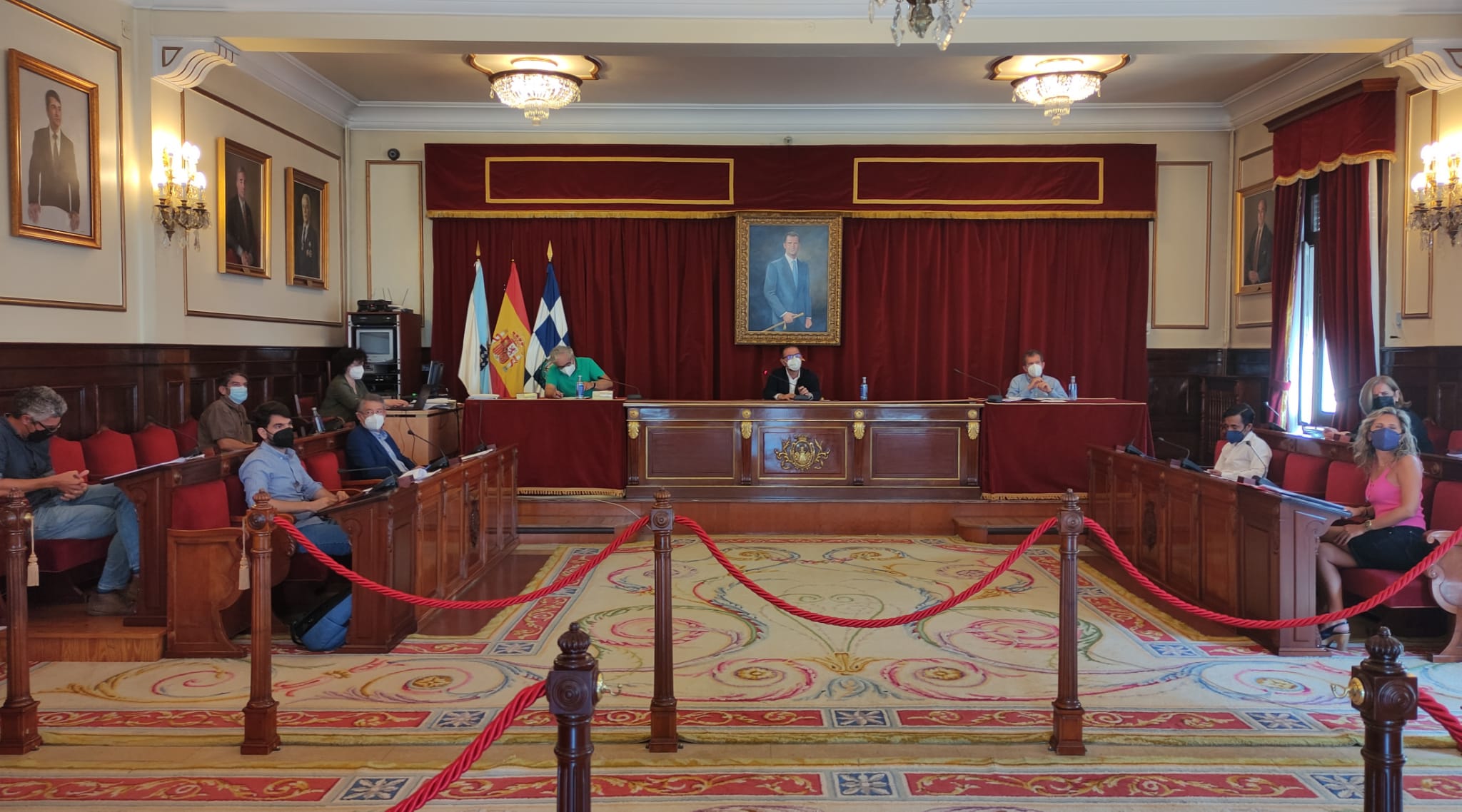 Pleno celebrado esta mañana en el palacio municipal de Ferrol
