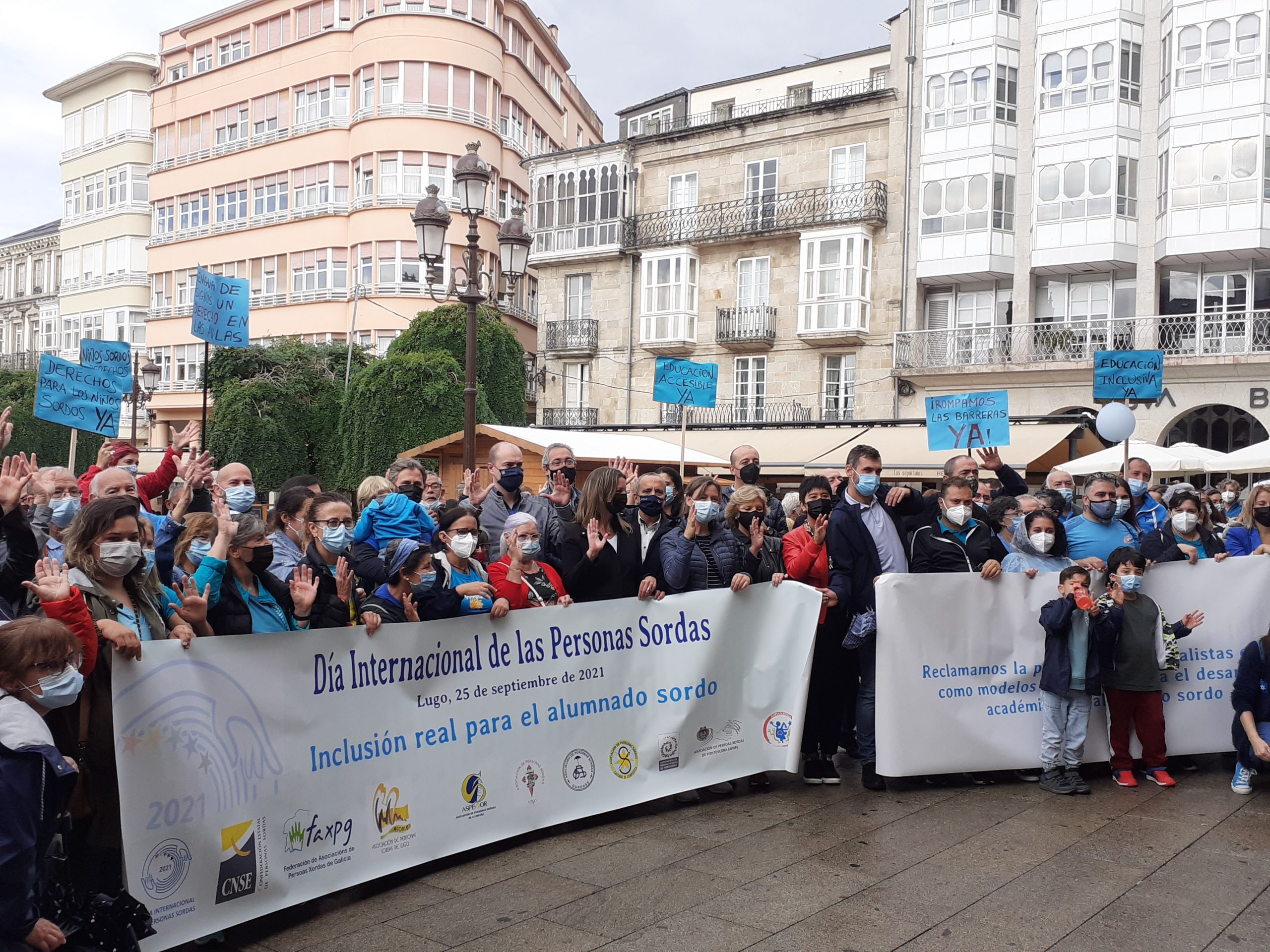 Marcha por el Día Internacional de las Personas Sordas en Lugo. | DIPUTACION DE LUGO