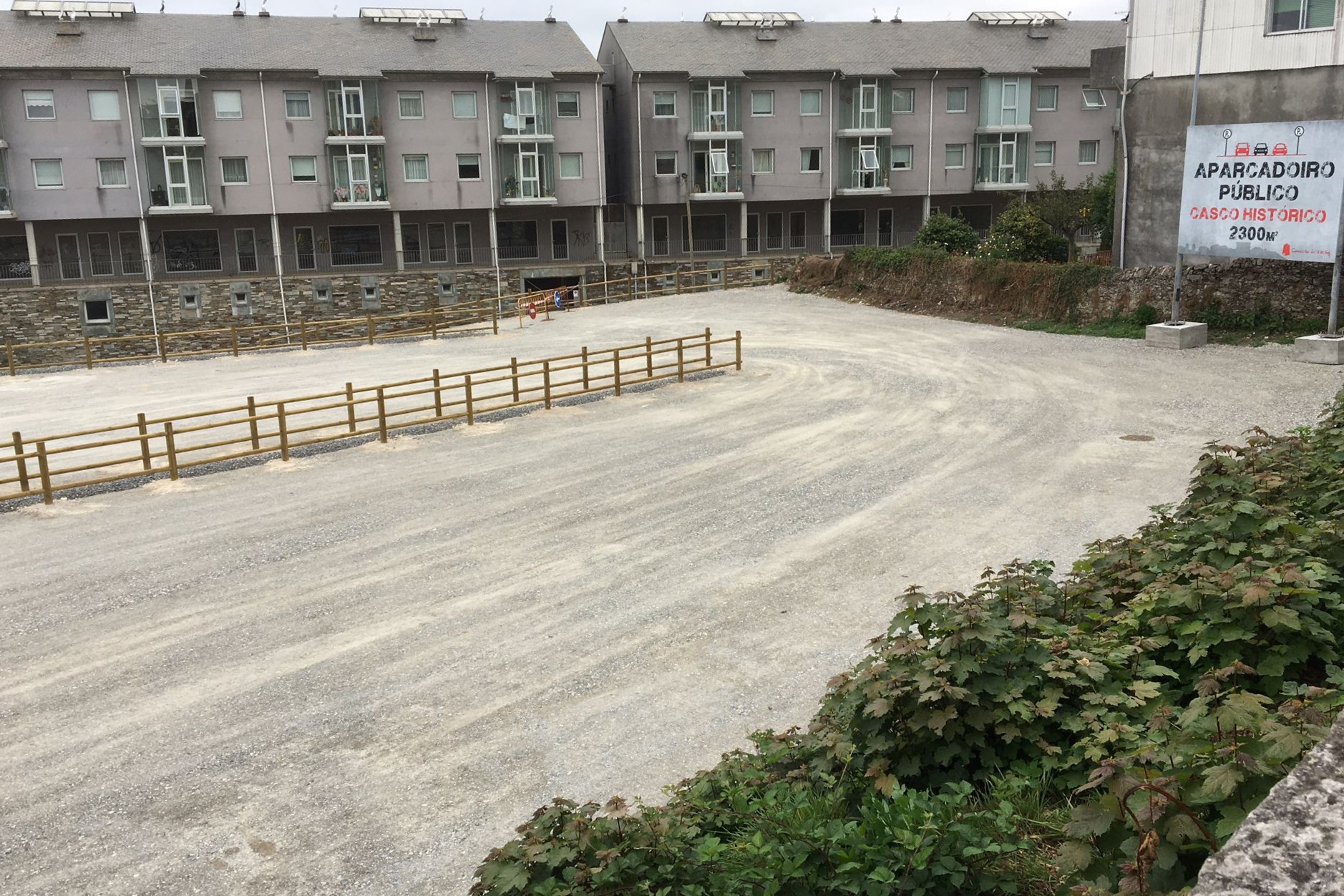 Zona habilitada para crear un aparcamiento en Vilalba | CONCELLO DE VILALBA
