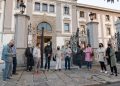 Miembros del BNG de Fene y de Ferrolterra arroparon a la exconcejala durante su juicio en la Audiencia