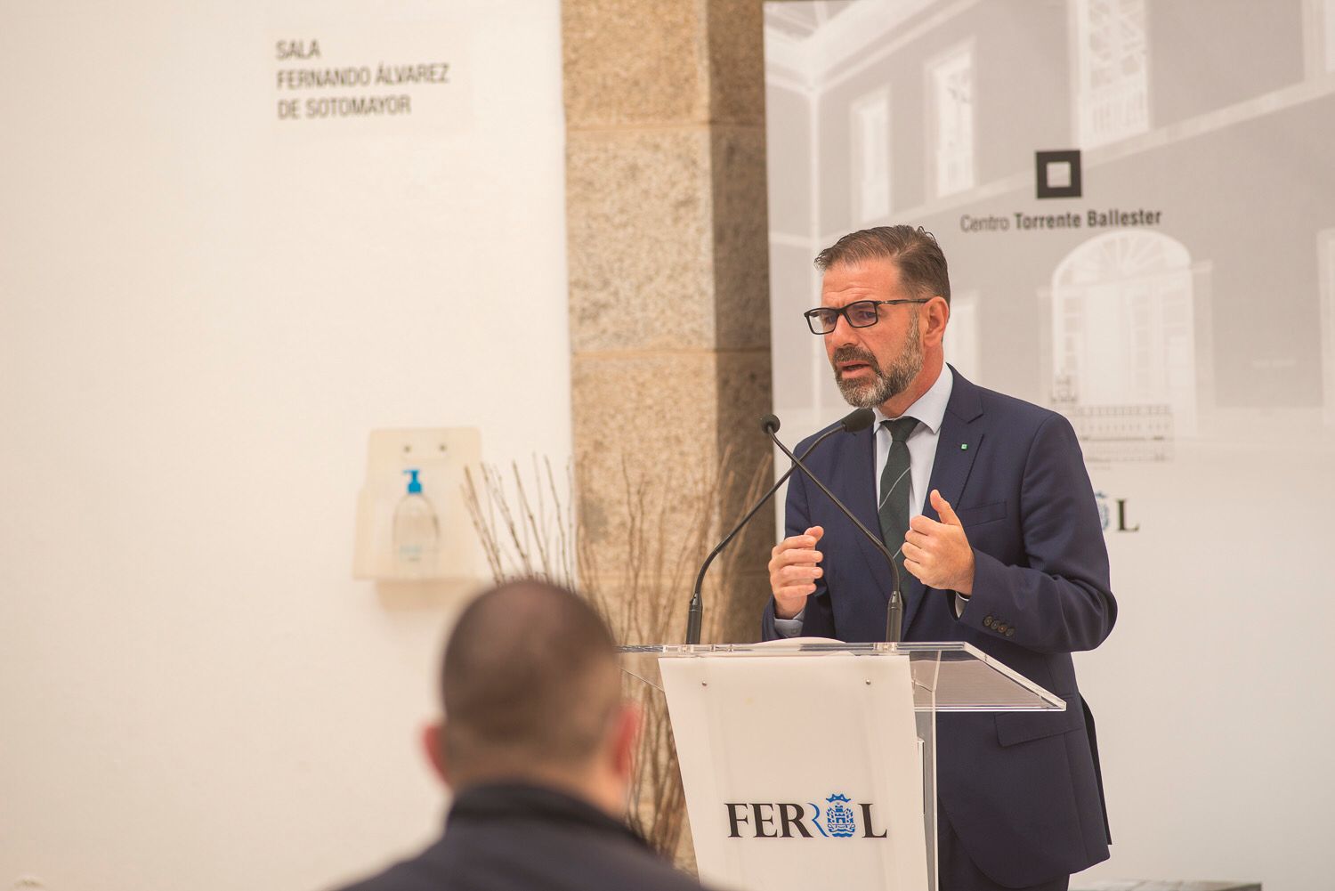 Ágel Mato durante la entrega de premios. | CONCELLO DE FERROL