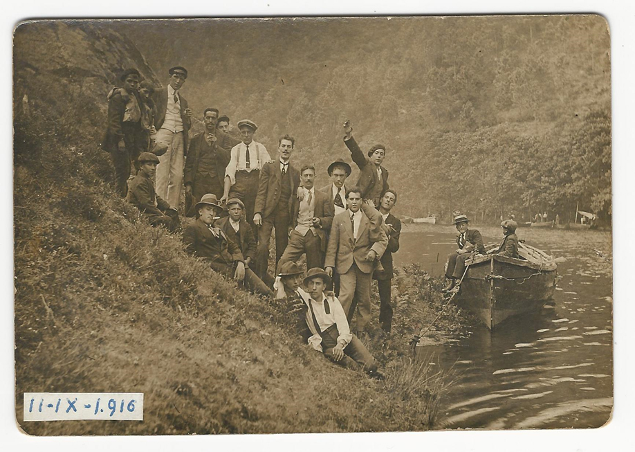 Fotografía da Xira ao Eume tomada o 11 setembro de 1916