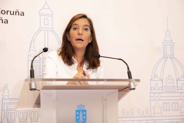 La alcaldesa de A Coruña, Inés Rey, ofrece una rueda de prensa | CONCELLO DA CORUÑA