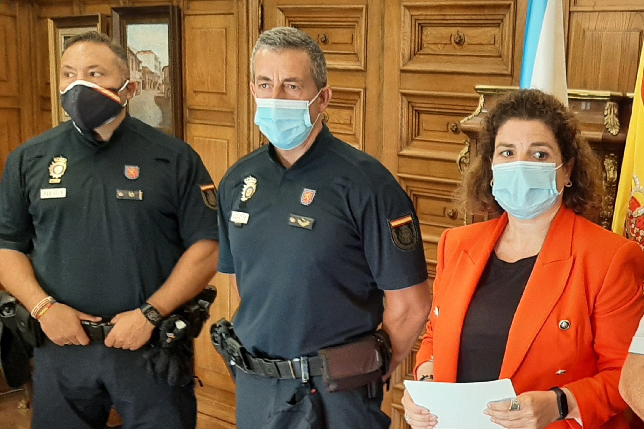 El policía de Narón Víctor Bellón en una visita a la Subdelegación del Gobierno en A Coruña | SUBDELEGACIÓN DEL GOBIERNO