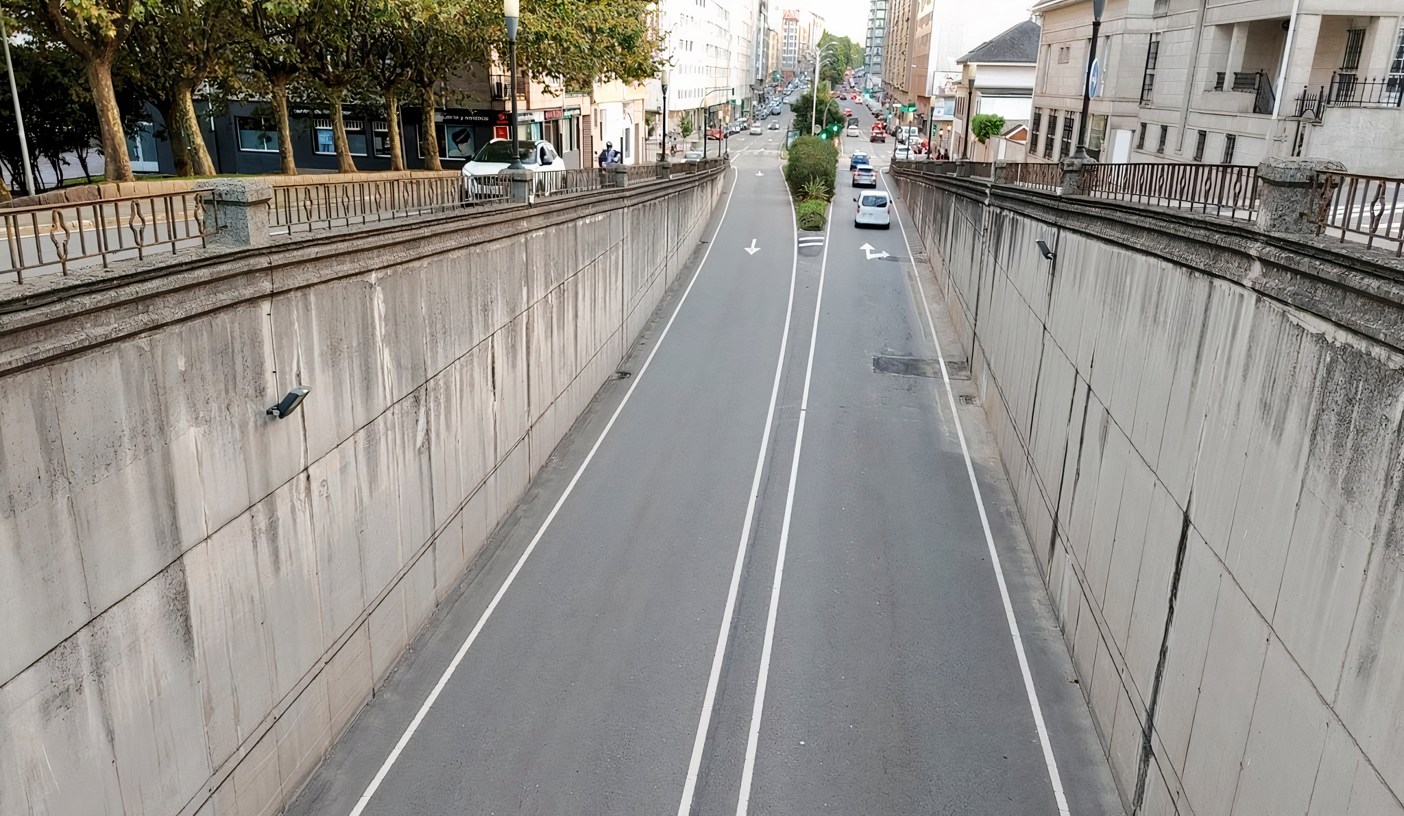 El lunes comenzará la demolición del túnel de la avenida de Arteixo con la Ronda de Nelle