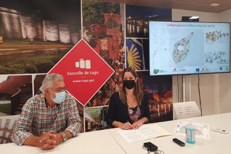 Lara Méndez presenta la urbanización de la parcela del Impulso Verde | CONCELLO DE LUGO