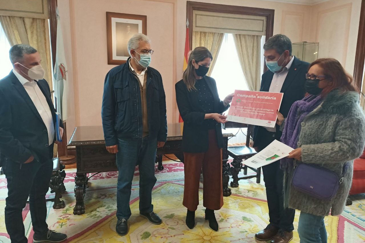 Lara Méndez recibe a los representantes de la ONG | CONCELLO DE LUGO