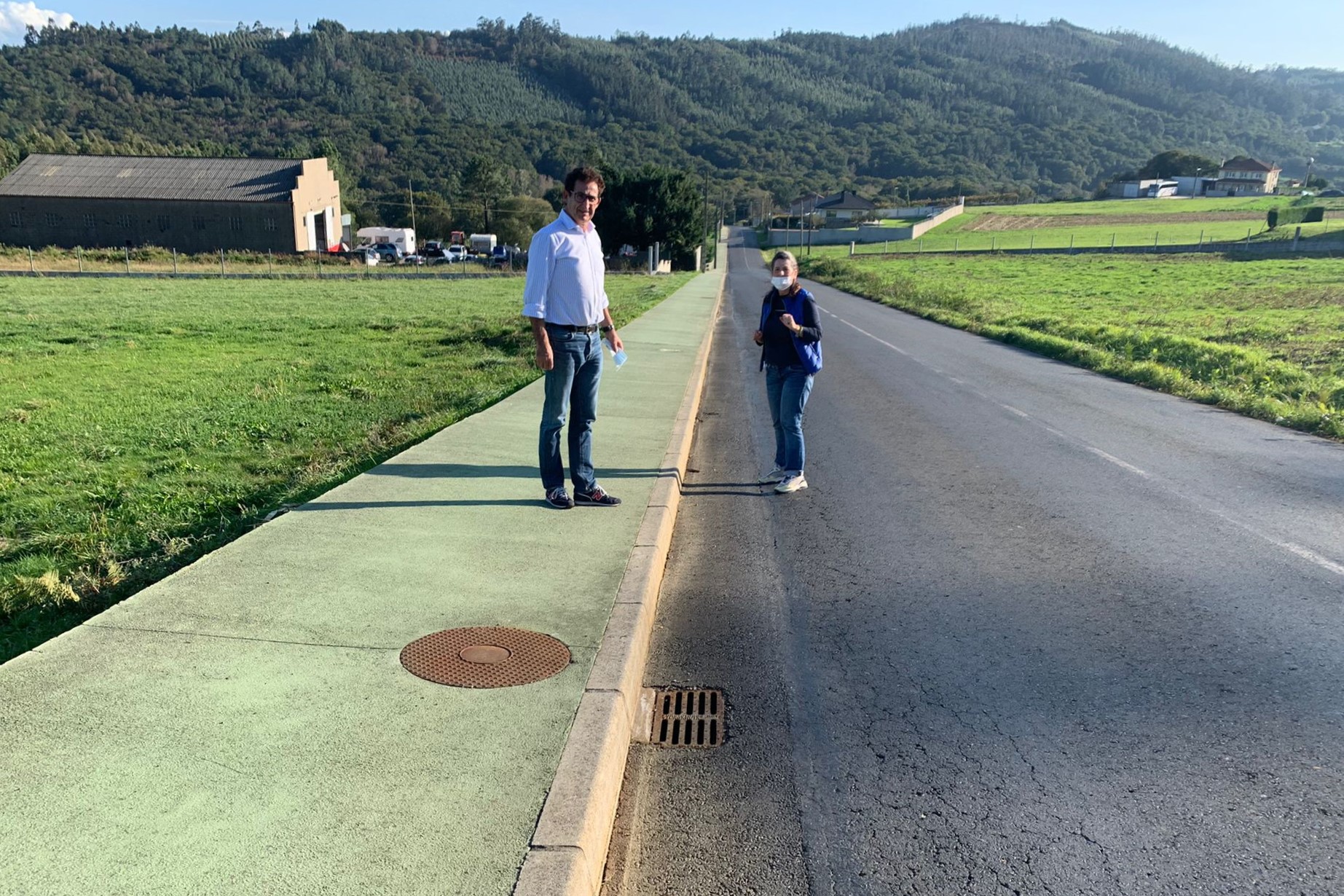 Imagen de una de las carreteras dañadas de Trazo | PSOE