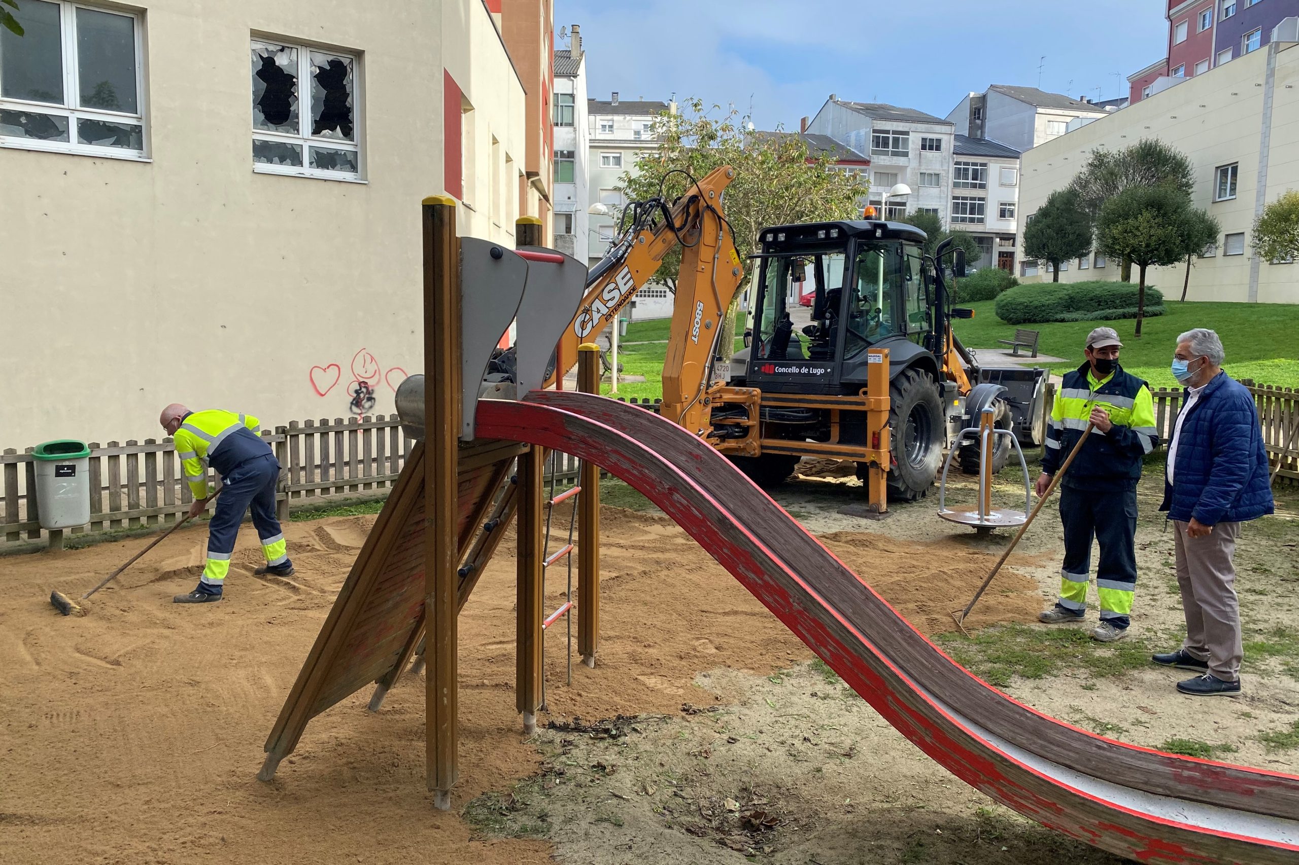 El Concello de Lugo arregla el parque infantil de Avenida das Américas | CONCELLO DE LUGO