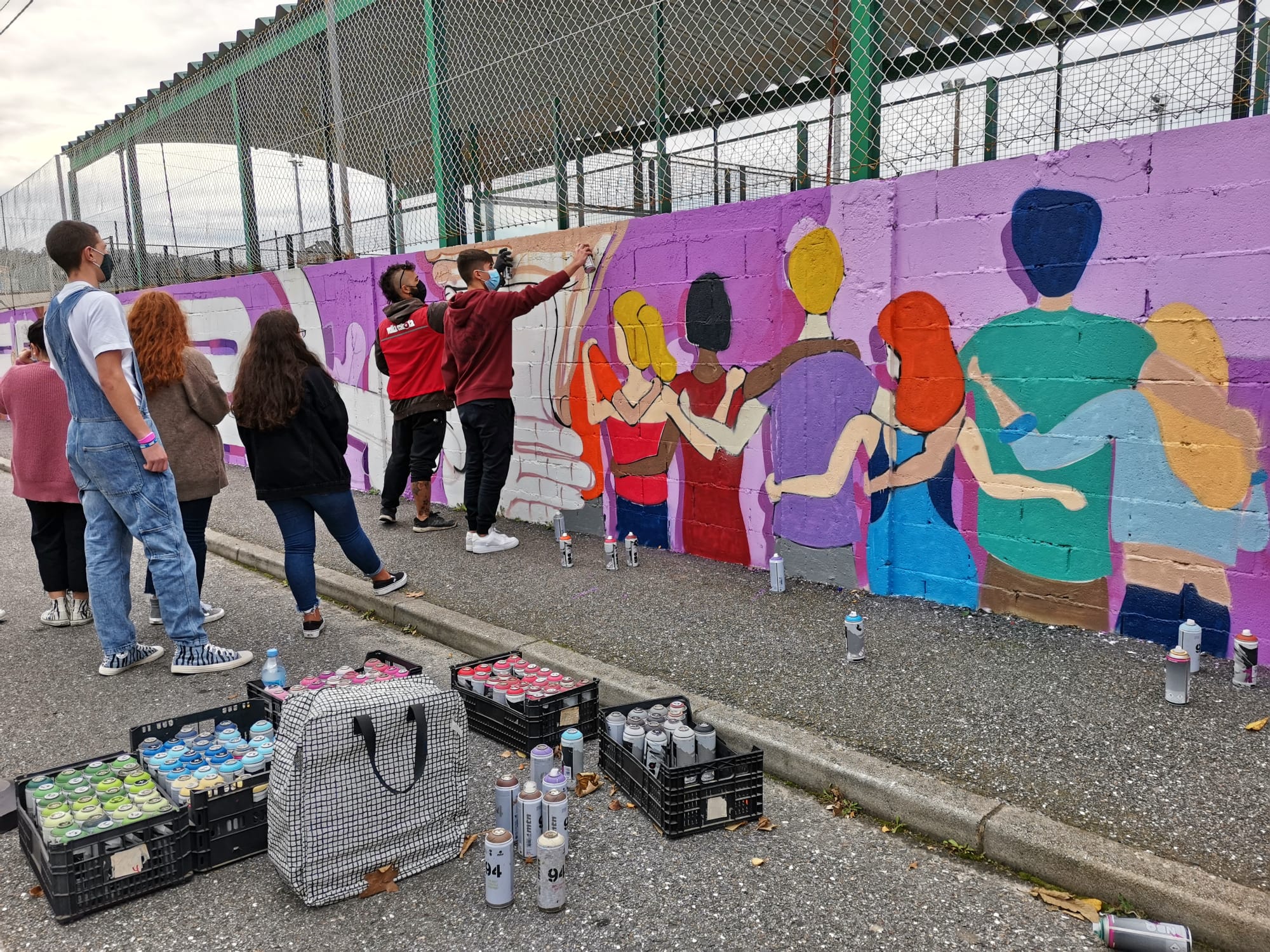 Mural por la igualdad en Cedeira