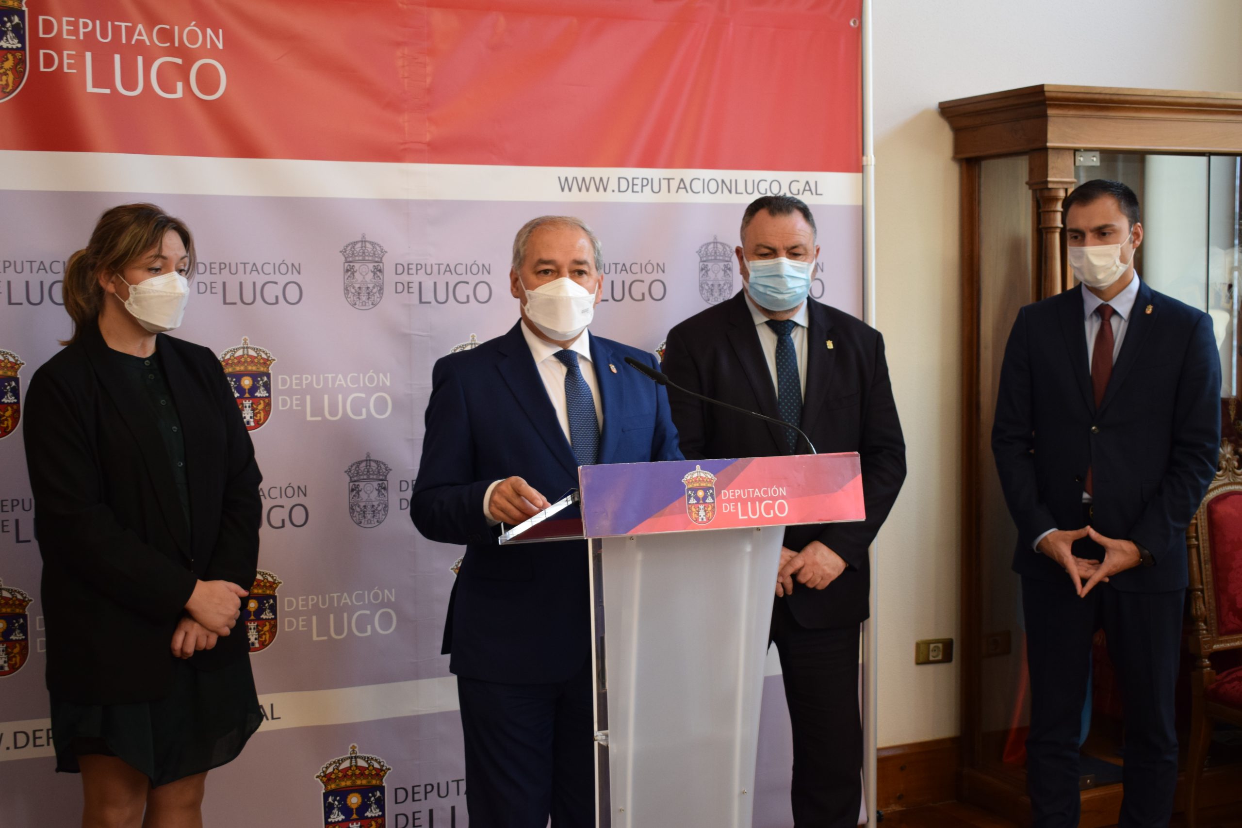 El presidente de la Diputación de Lugo, José Tomé, recibe a su homólogo en León | DIPUTACIÓN DE LUGO