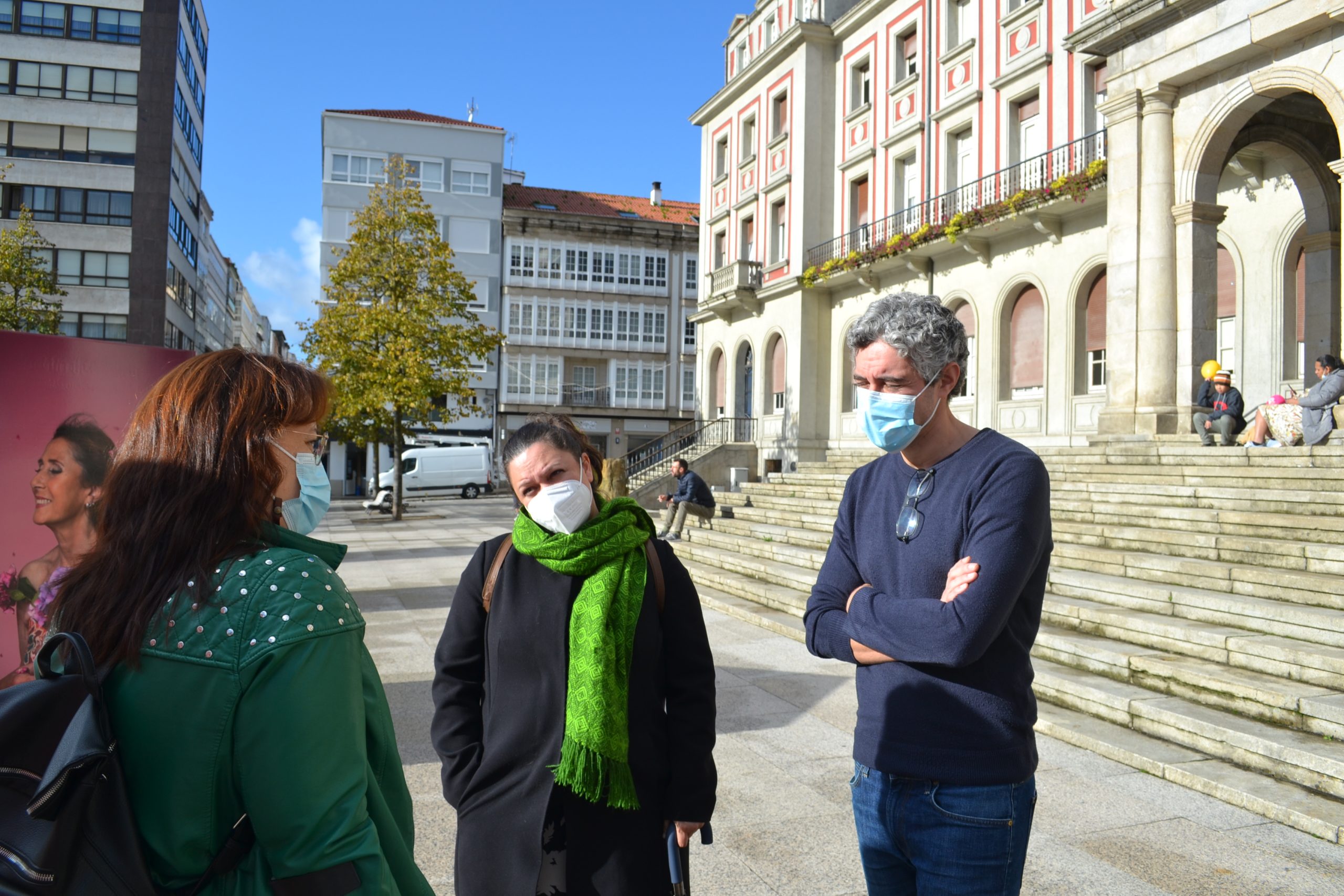 Ledo y Rivas, durante su comparecencia en Ferrol