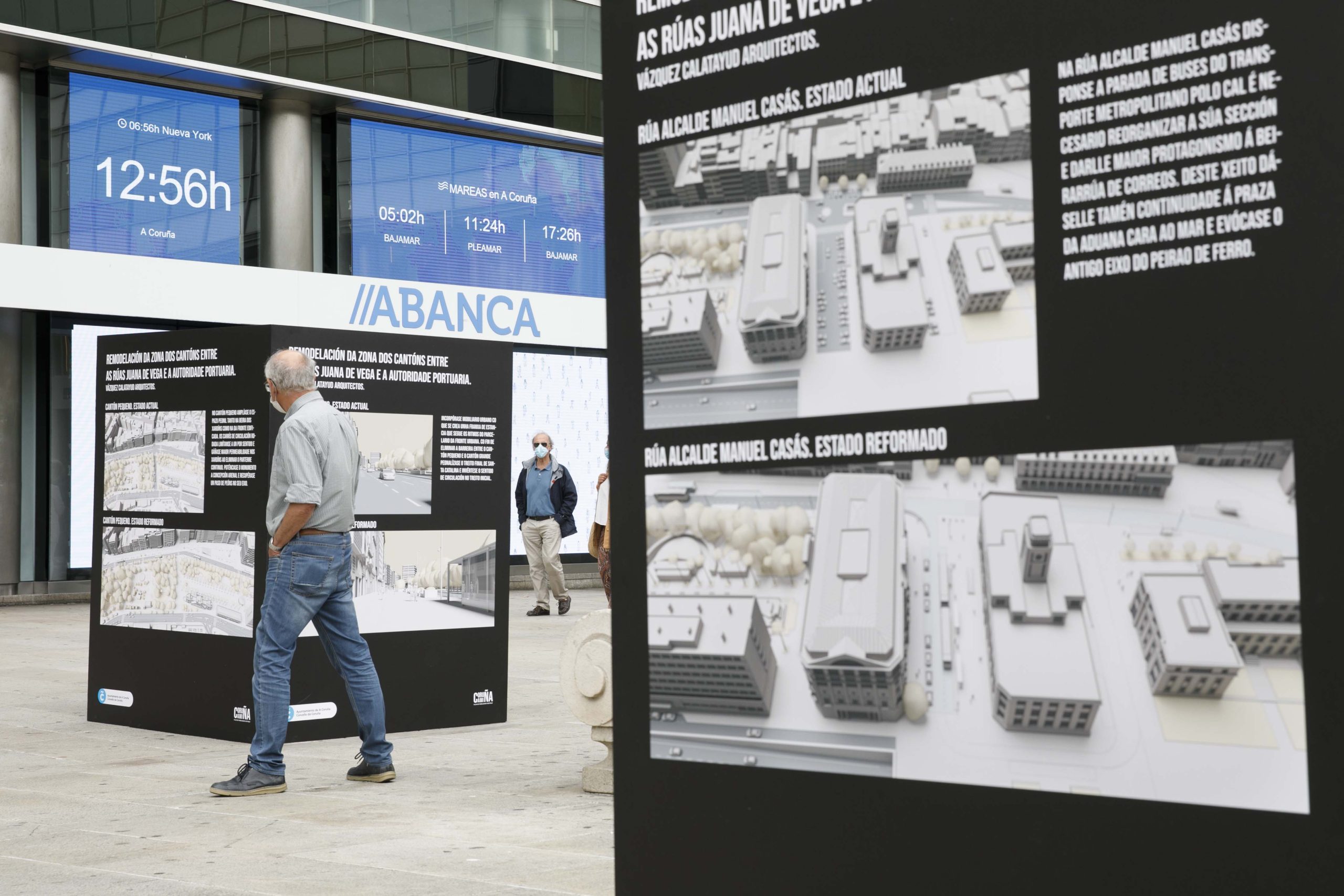Imagen de la exposición de la remodelación de los Cantones | CONCELLO DA CORUÑA