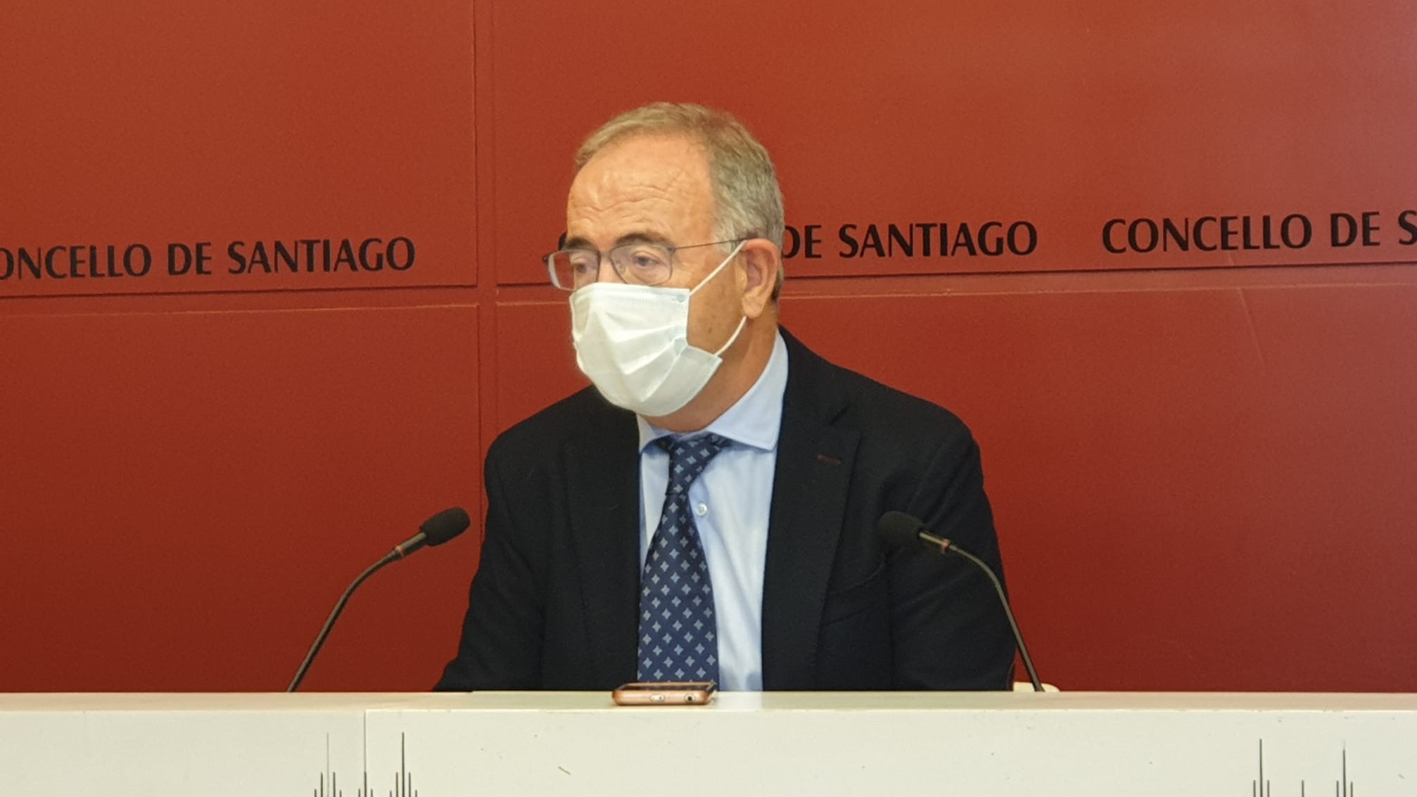 Xosé Sánchez Bugallo ofrece una rueda de prensa | CONCELLO DE SANTIAGO