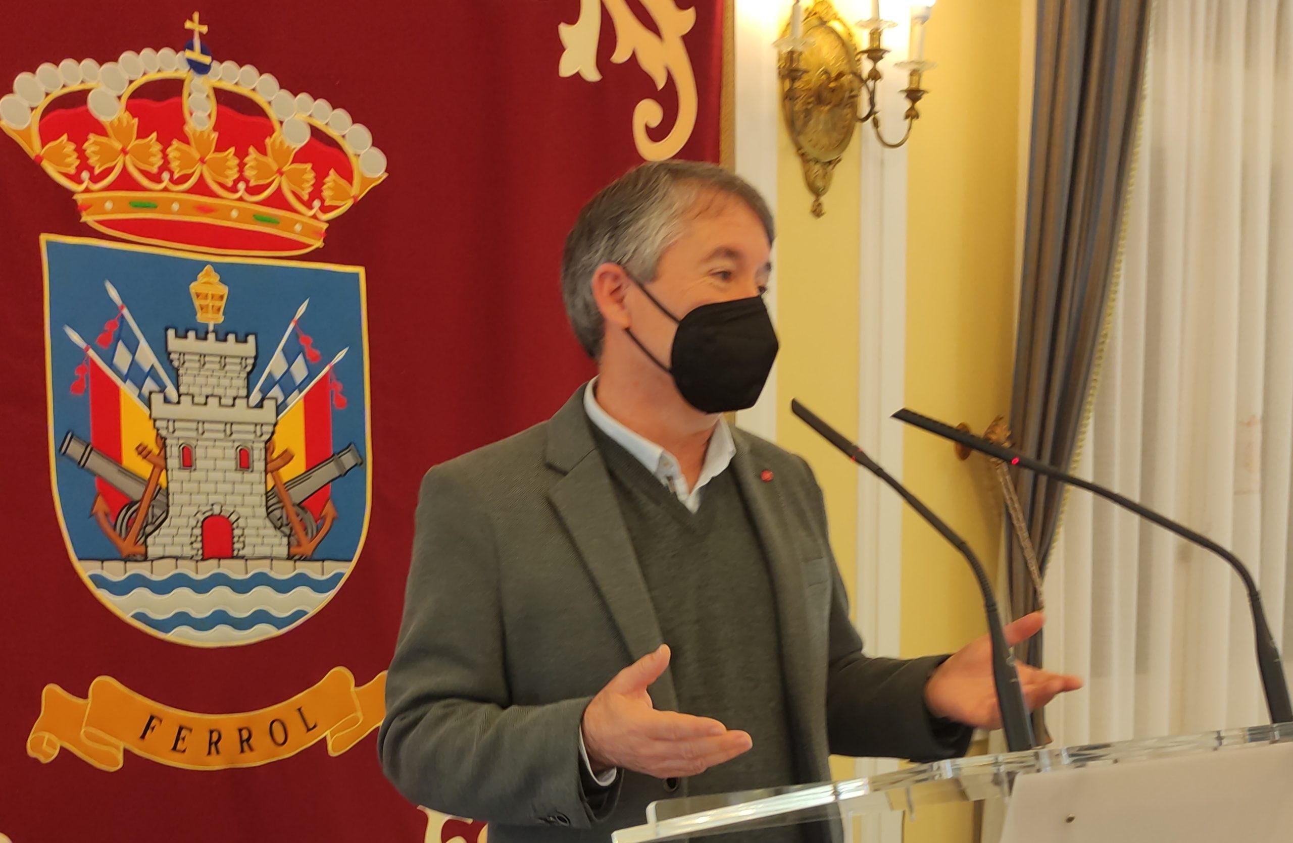 El concejal, Antonio Golpe, presentó hoy los resultados del “Estudo para a identificación e análise das necesidades e
potencialidades da cultura en Ferrol”