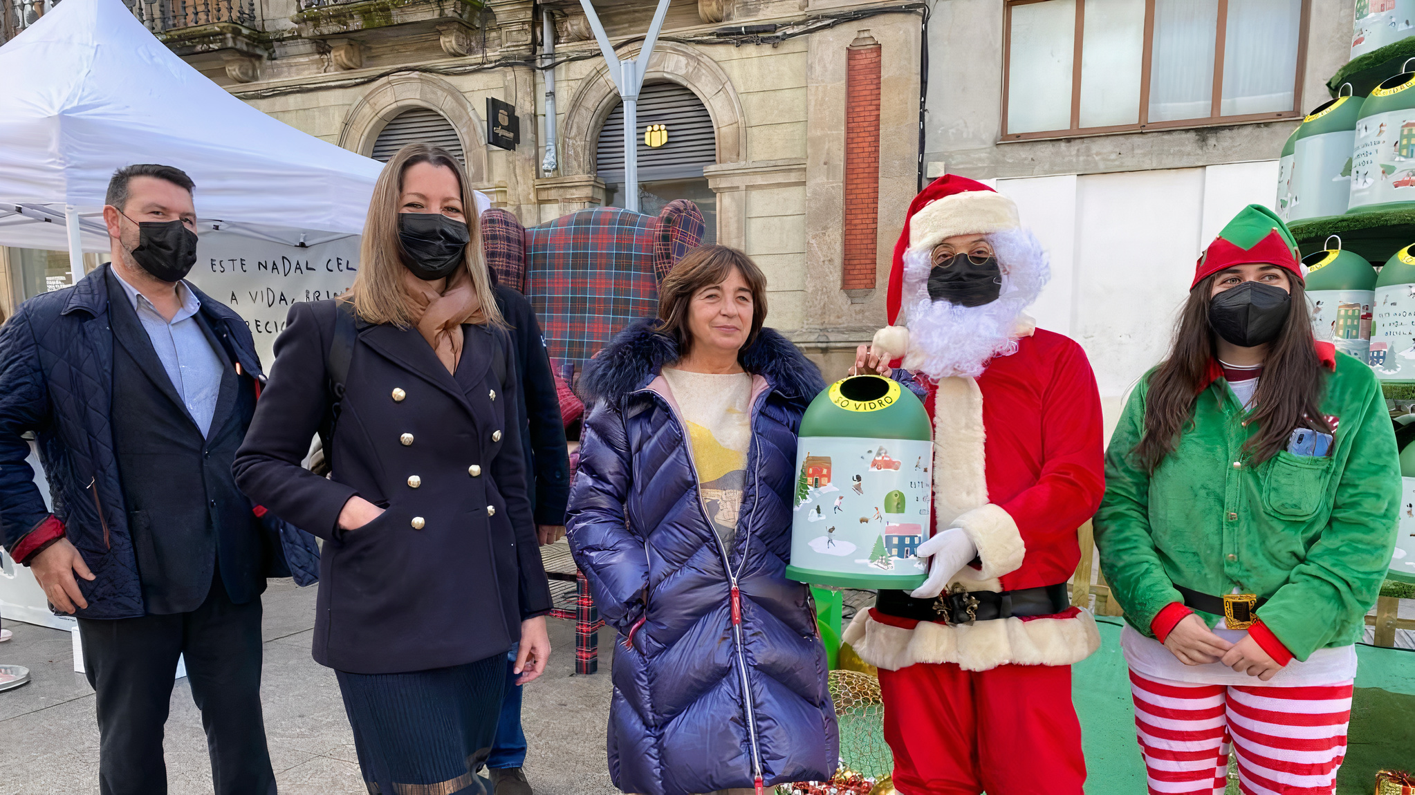 La alcaldesa de Lugo, Lara Méndez, participa en la presentación de la campaña de Ecovidrio | CONCELLO DE LUGO