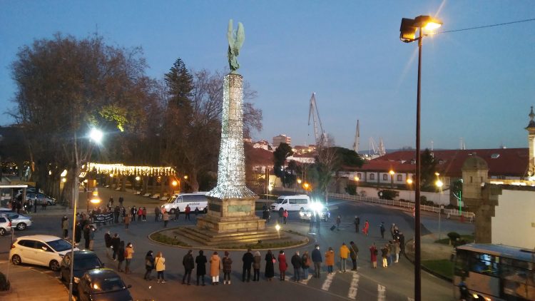 La concentración tuvo lugar en la plaza de Galicia | BNG